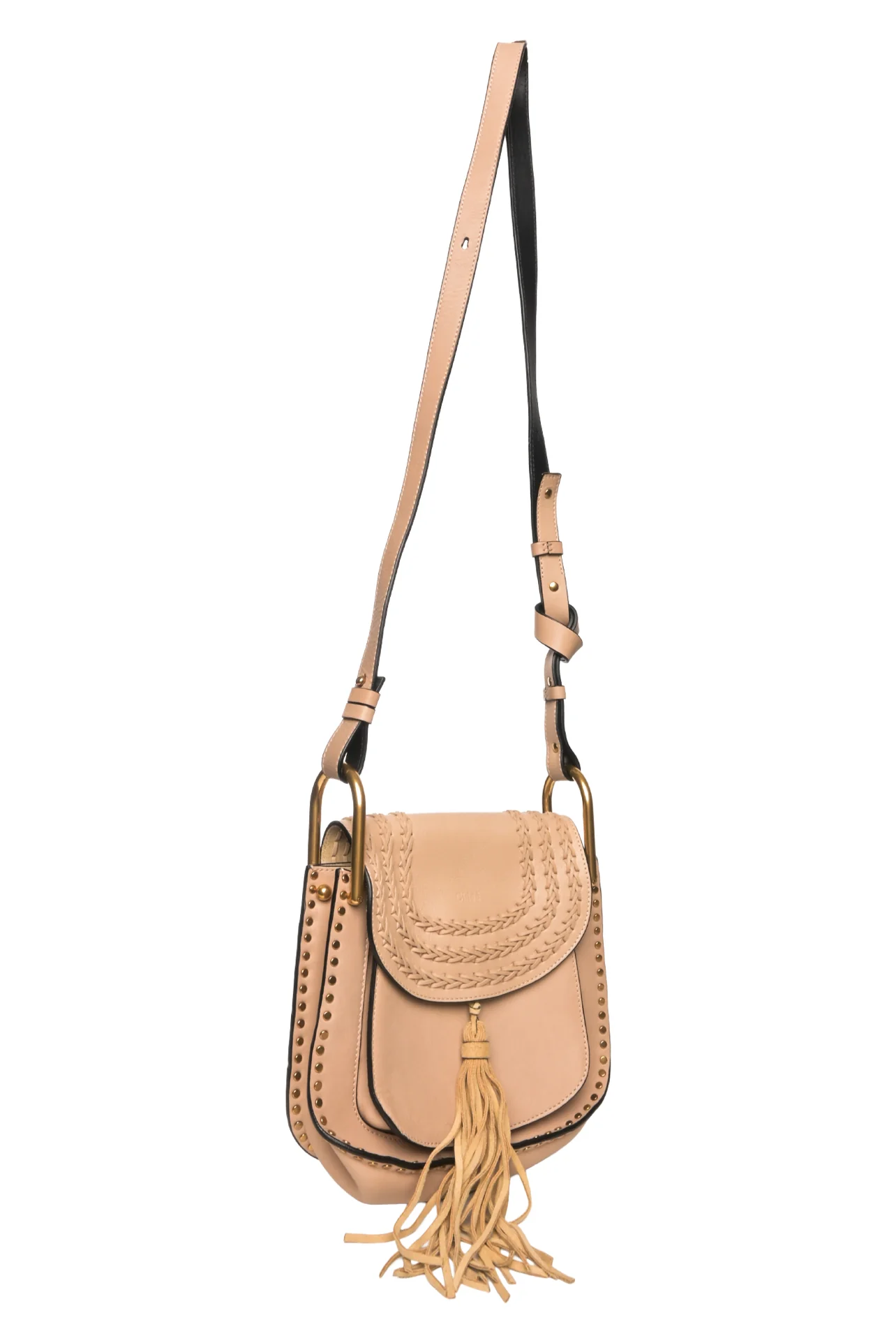 Chloe Braided Leather Hudson Crossbody - Image 8