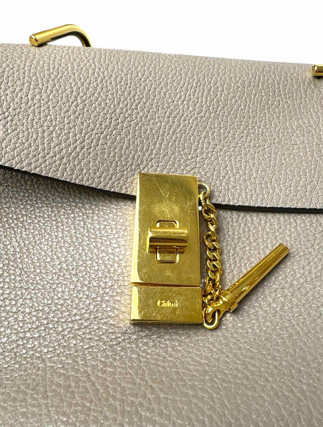Chloe Drew Medium Leather Crossbody  Purse - Image 11
