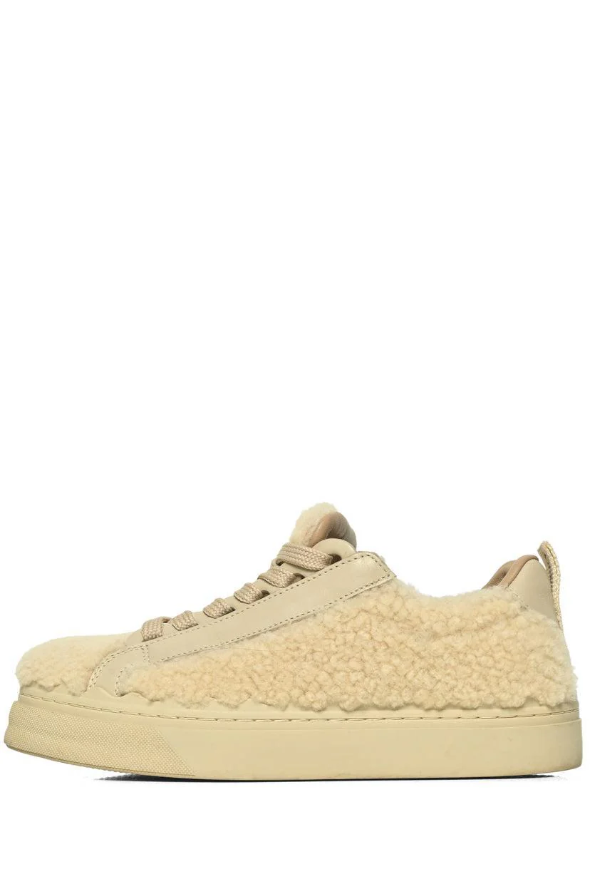 Chloe Size 35 Lauren Shearling Sneakers - Image 3
