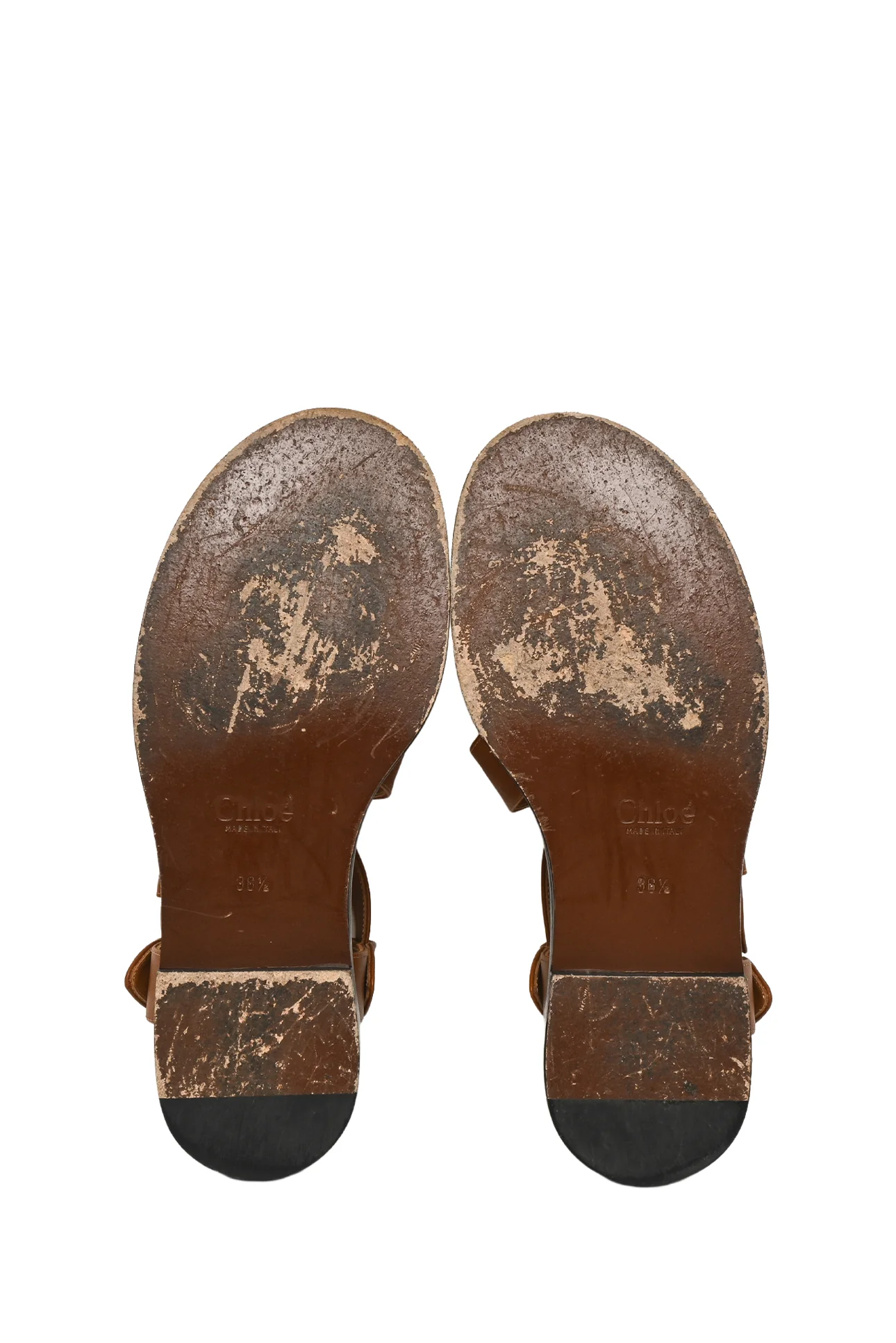 Chloe Size 36.5 Strappy Leather Sandals - Image 7