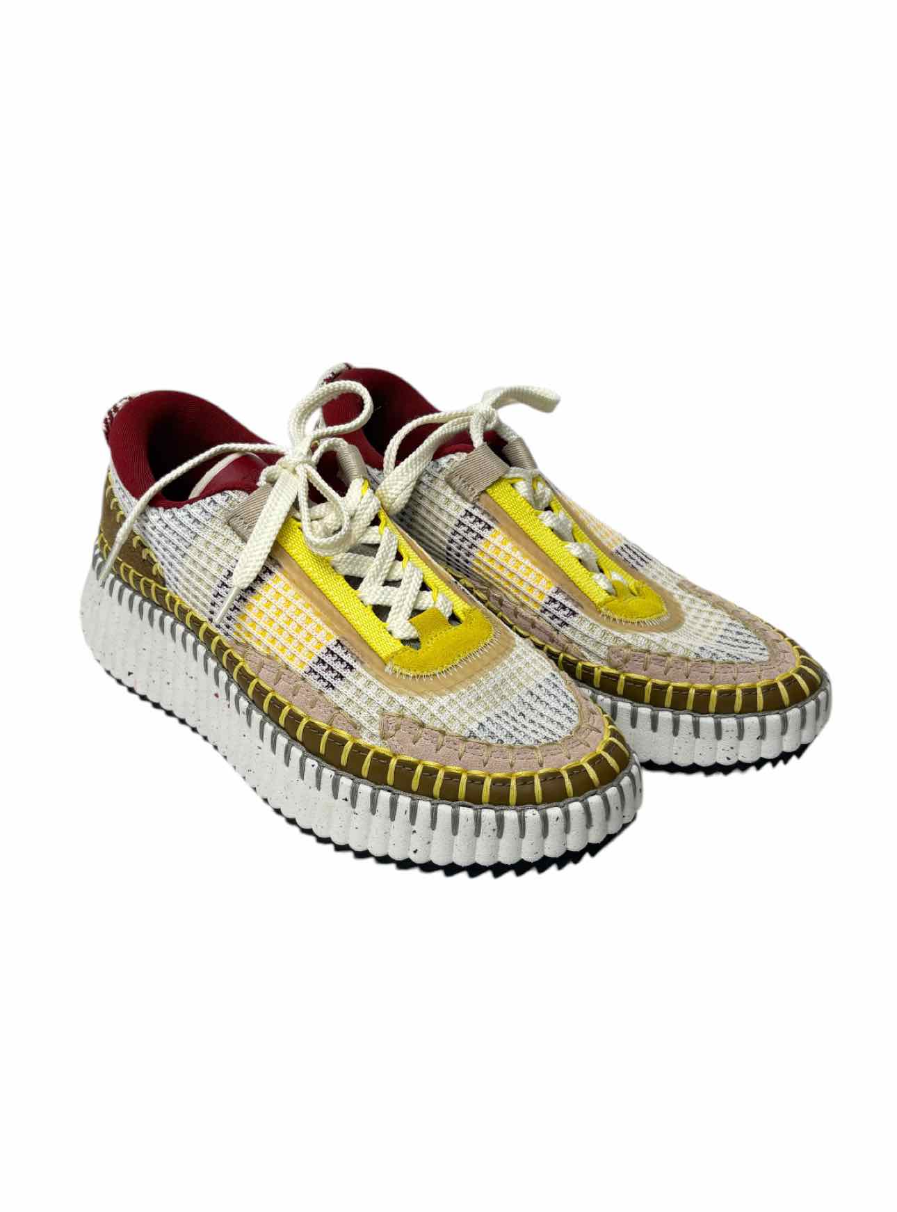 Chloe Size 37 Nama Recycled Mesh Fabric Sneaker - Image 2