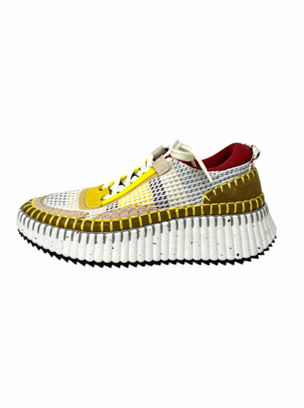 Chloe Size 37 Nama Recycled Mesh Fabric Sneaker - Image 3