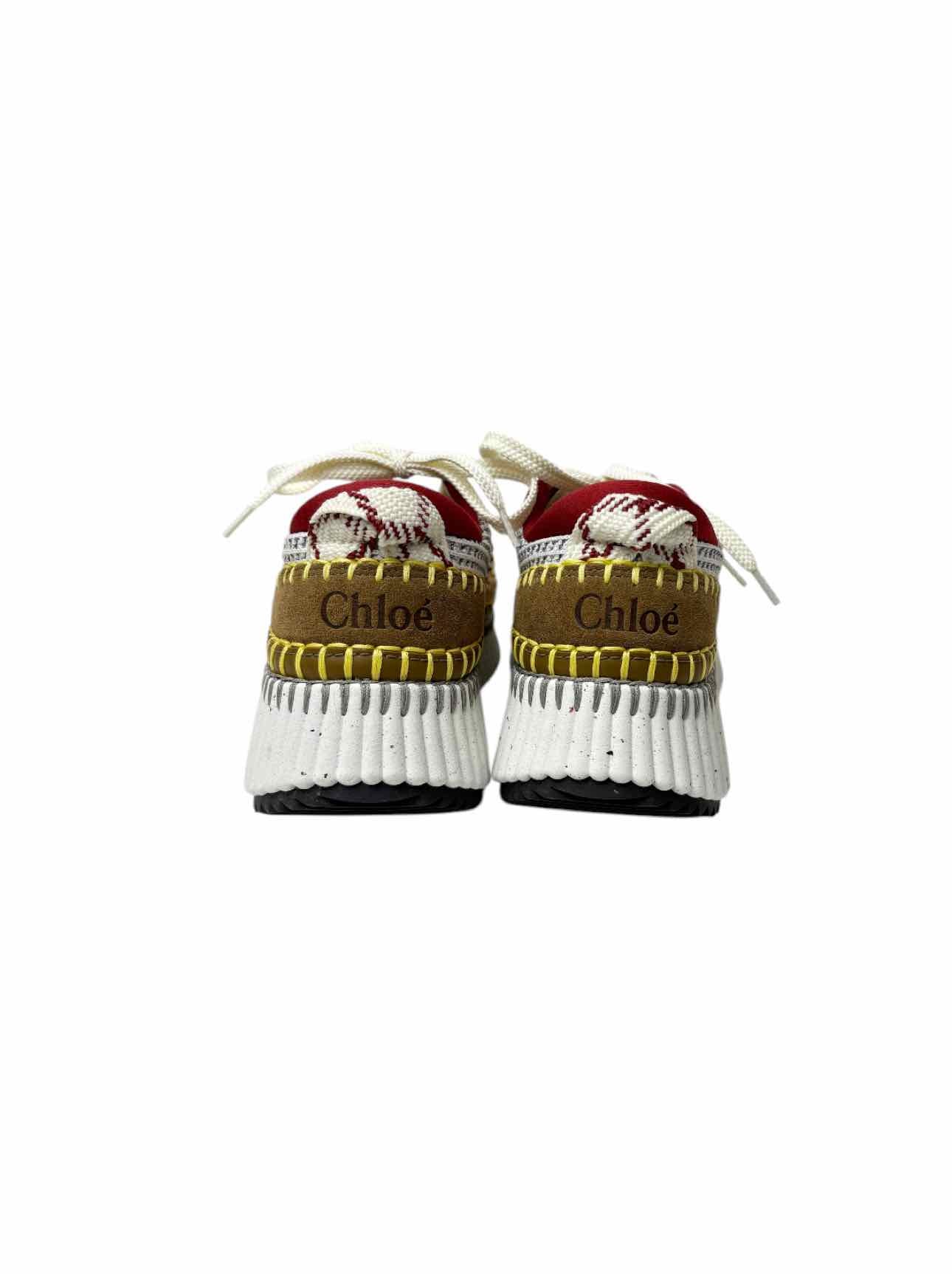 Chloe Size 37 Nama Recycled Mesh Fabric Sneaker - Image 4