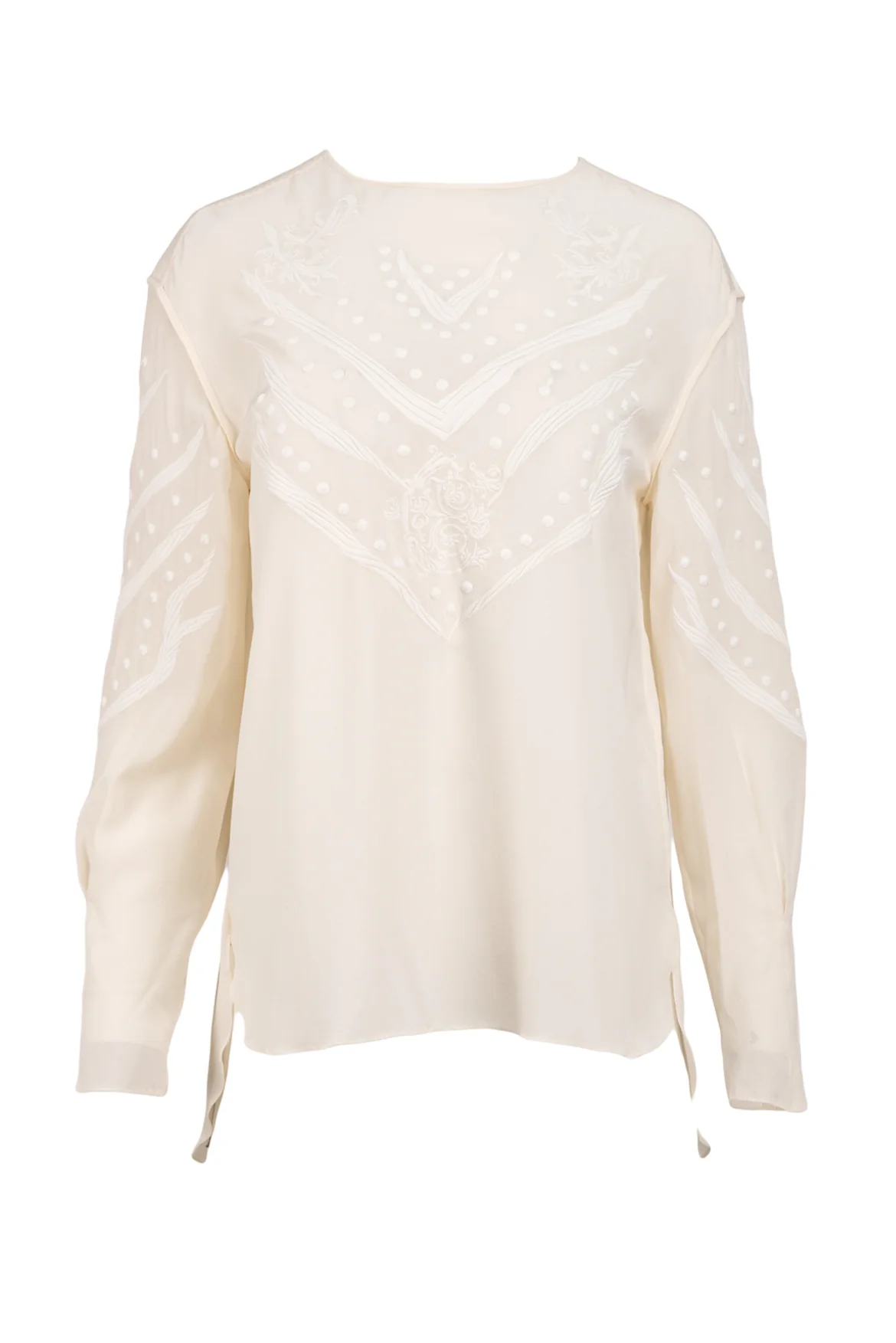 Chloe Size 38 Silk Embroidered Tops