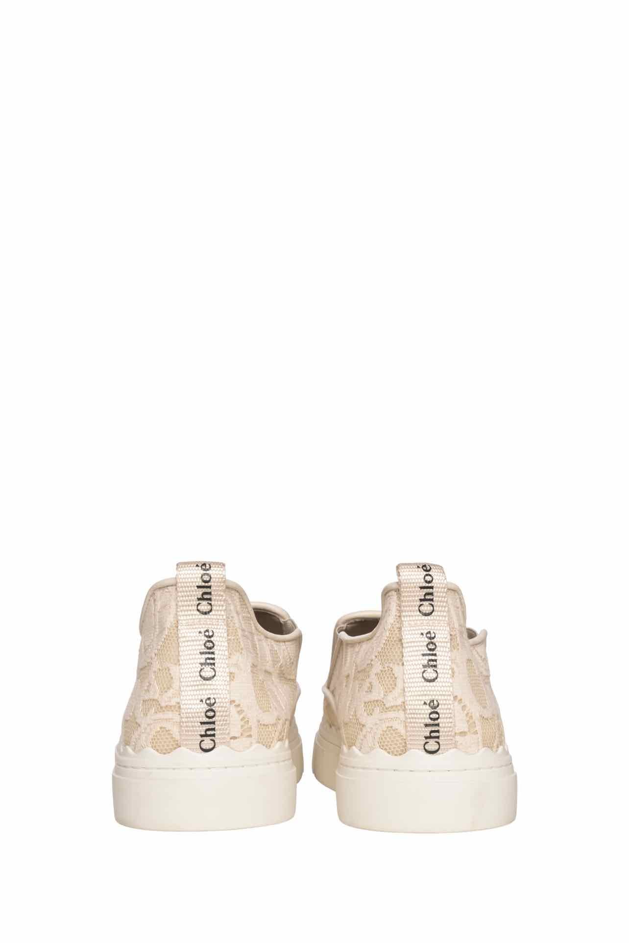 Chloe Size 41 Lauren Lace Slip On Sneaker - Image 5