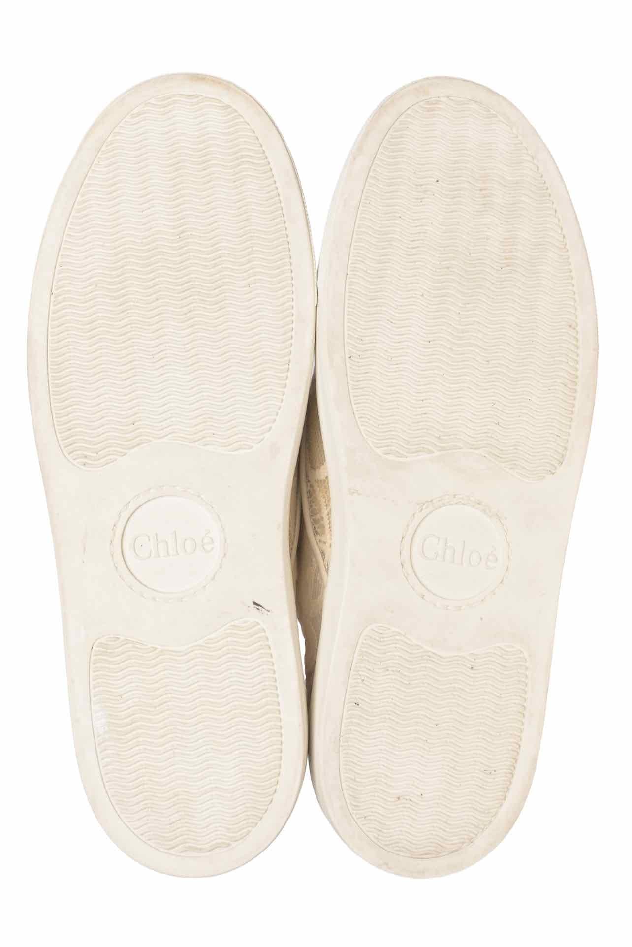 Chloe Size 41 Lauren Lace Slip On Sneaker - Image 6