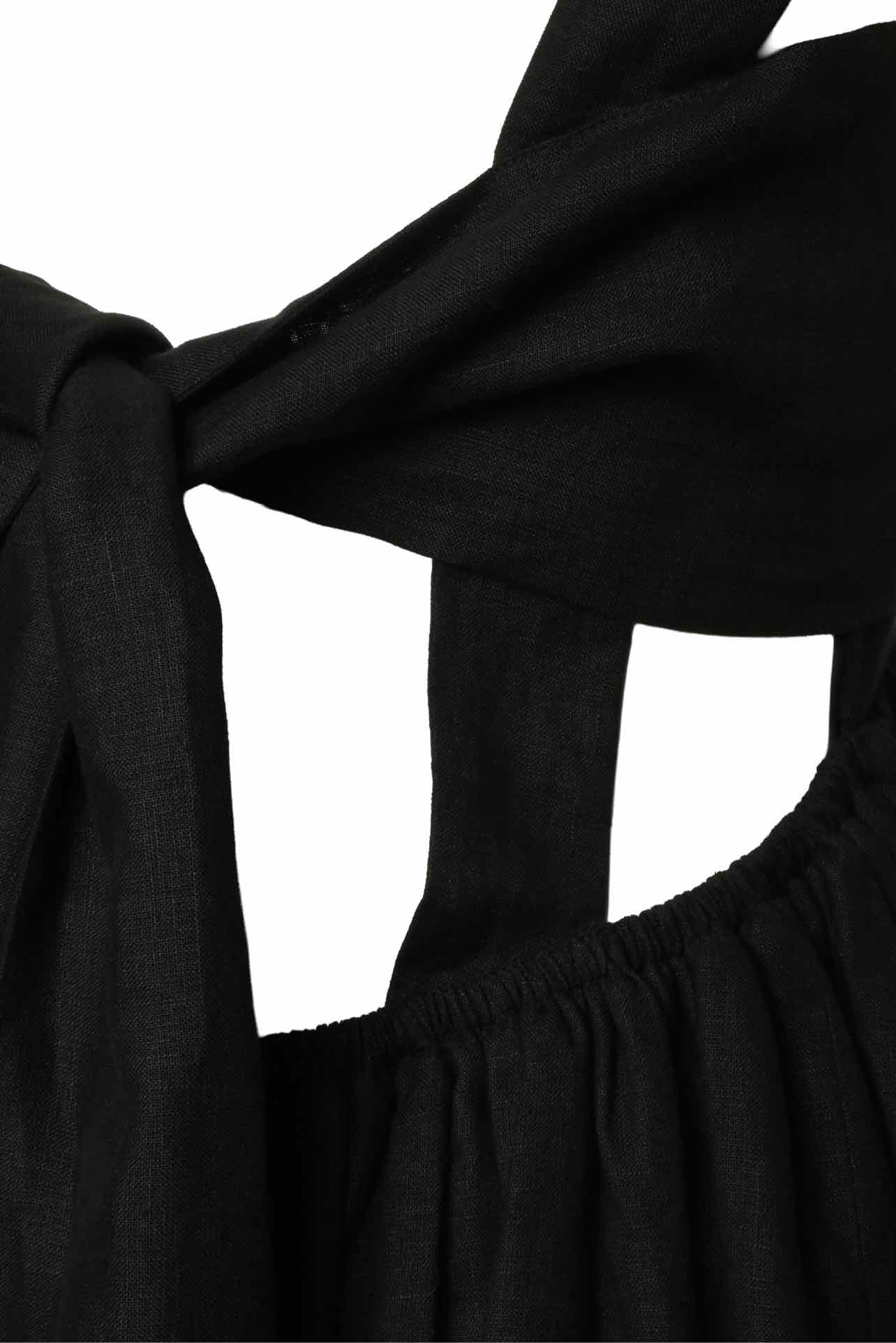 Chloe Size 8 Linen Tie-Back Maxi Dress - Image 3