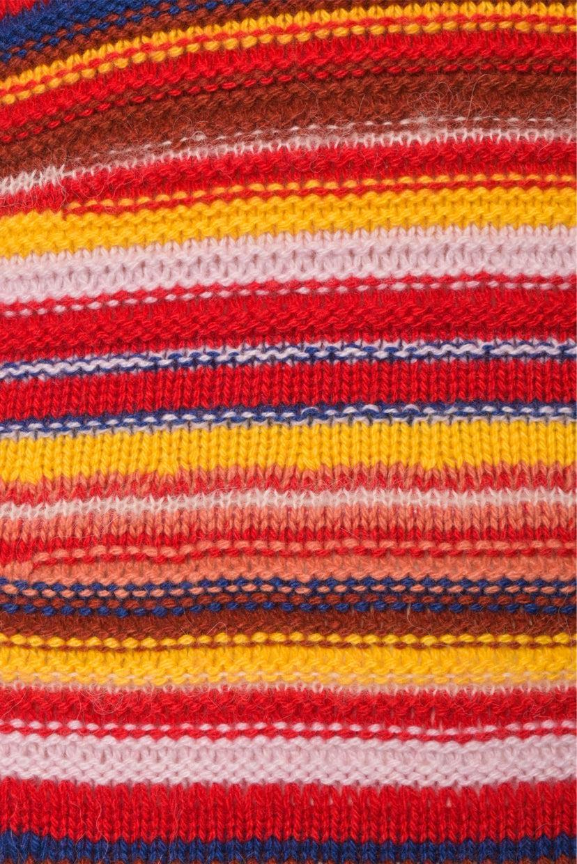 Chloe Size S Striped Cashmere-Blend Maxi Dress - Image 3
