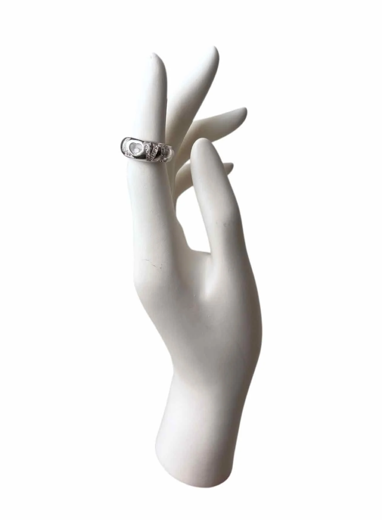 Chopard Size 7 Happy Diamond Love  Domed Ring - Image 3