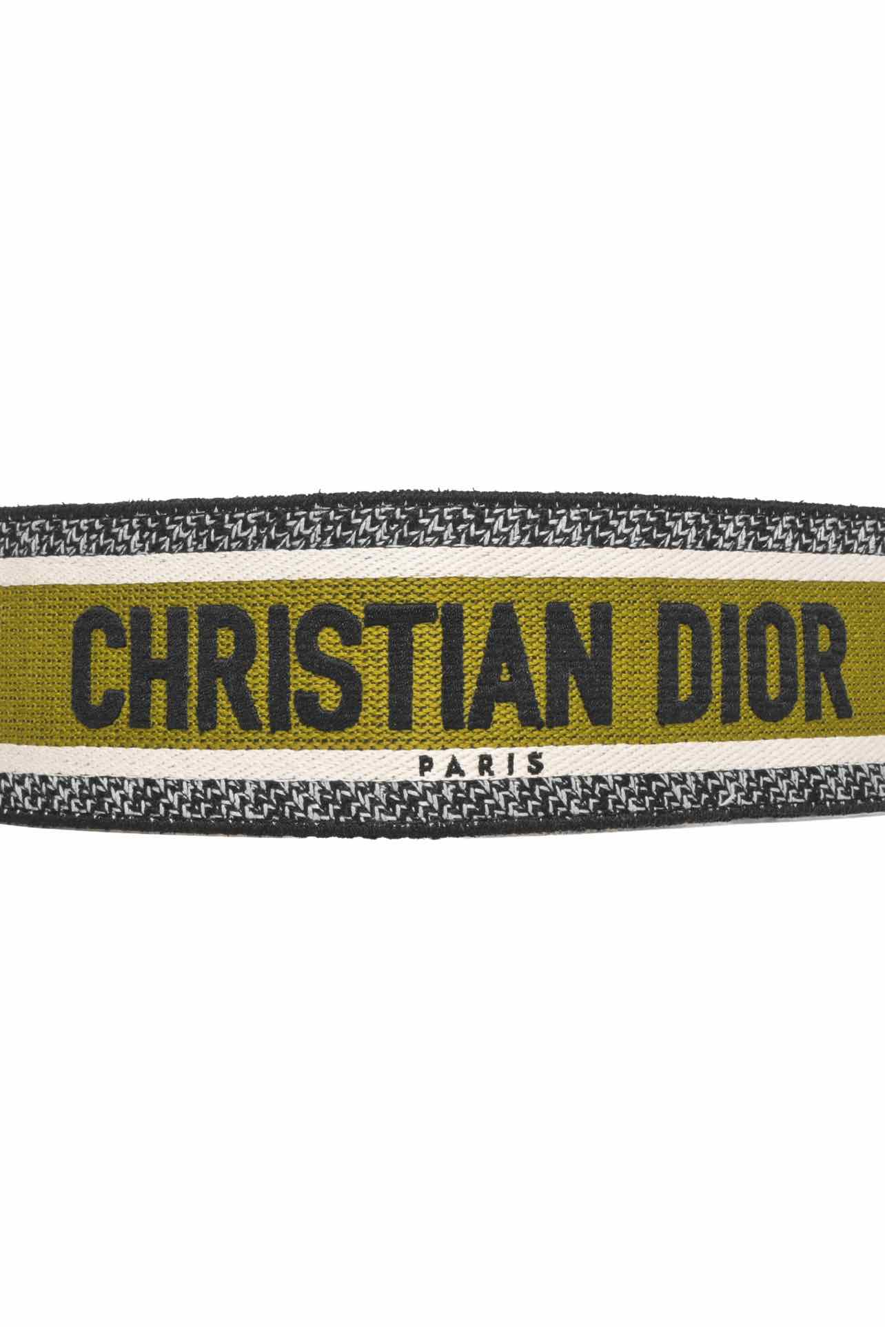 Christian Dior Logo Embroidered Shoulder Strap - Image 5