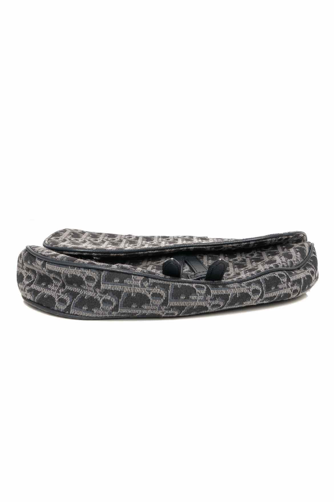 Christian Dior Oblique Jacquard Crossbody Saddle Bag - Image 7