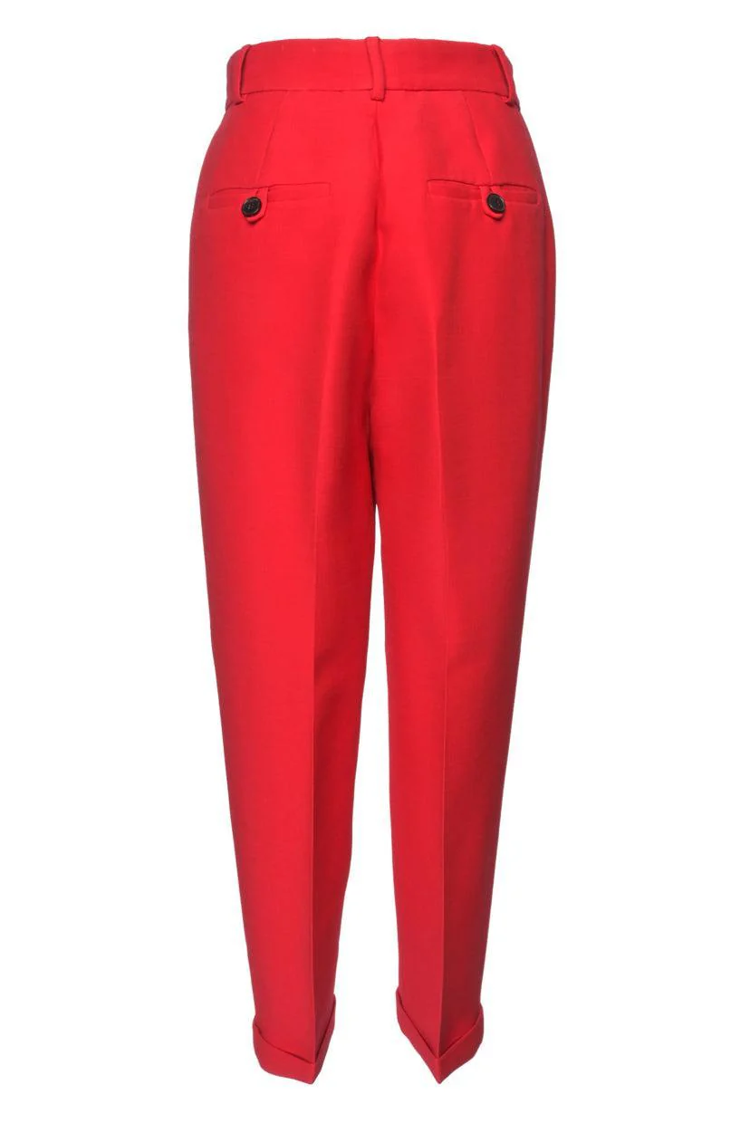 Christian Dior Size 4 Wool & Silk Pleated Pants - Image 2
