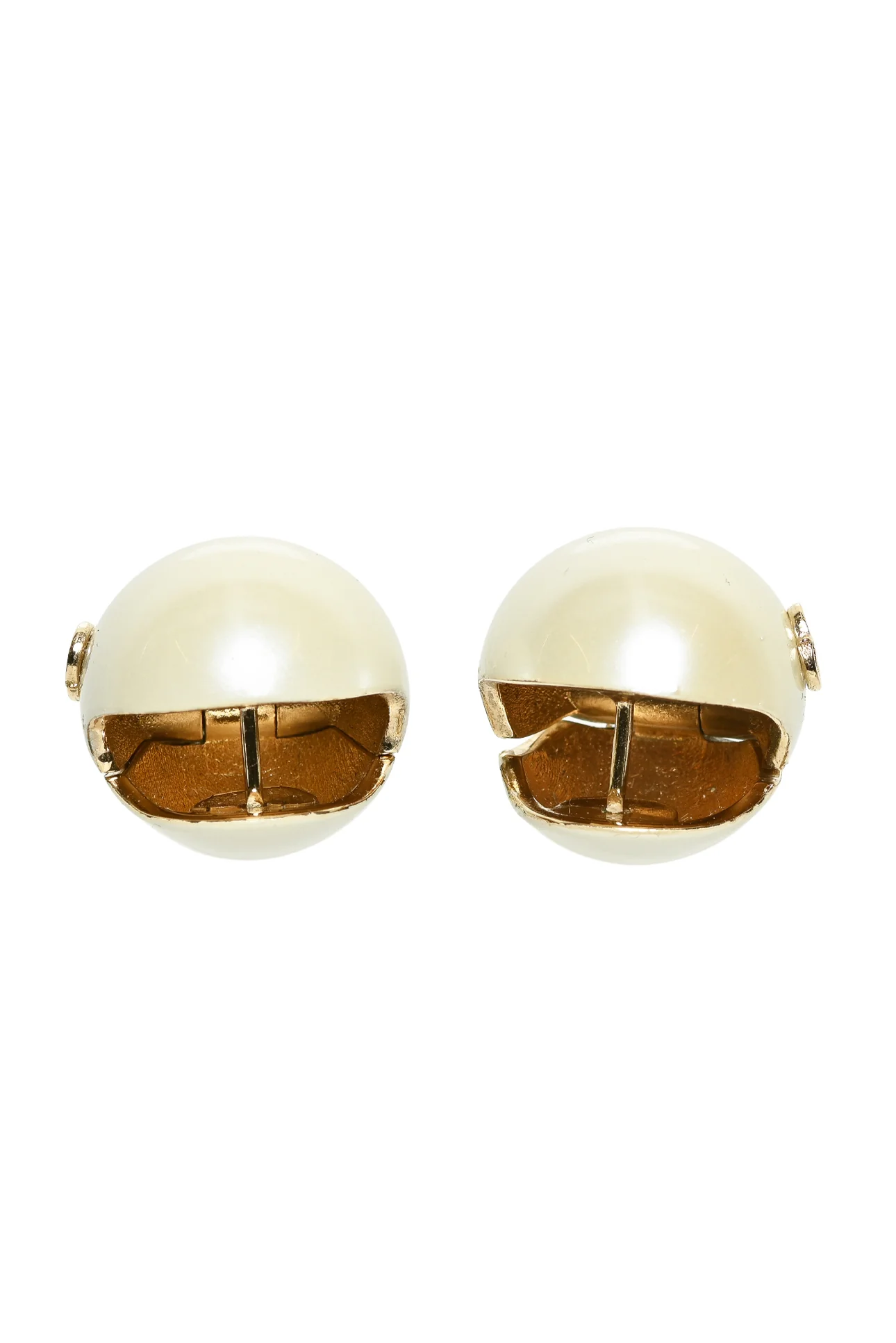 Christian Dior Sphere CD Logo Huggie Earrings - Image 2