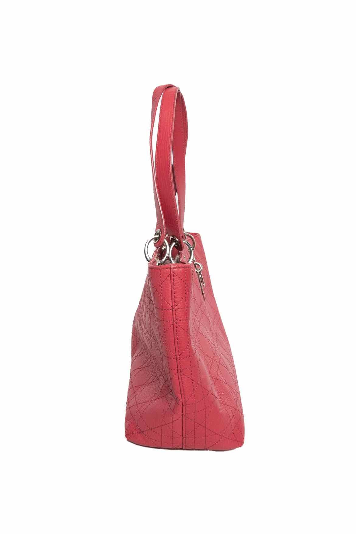 Christian Dior Vintage Lady Dior Cannage Tote - Image 2