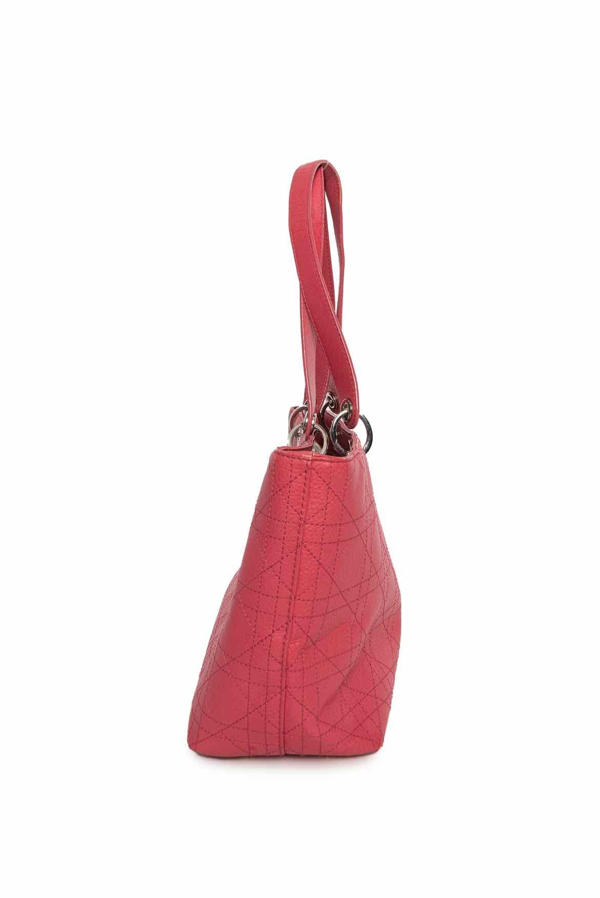 Christian Dior Vintage Lady Dior Cannage Tote - Image 4