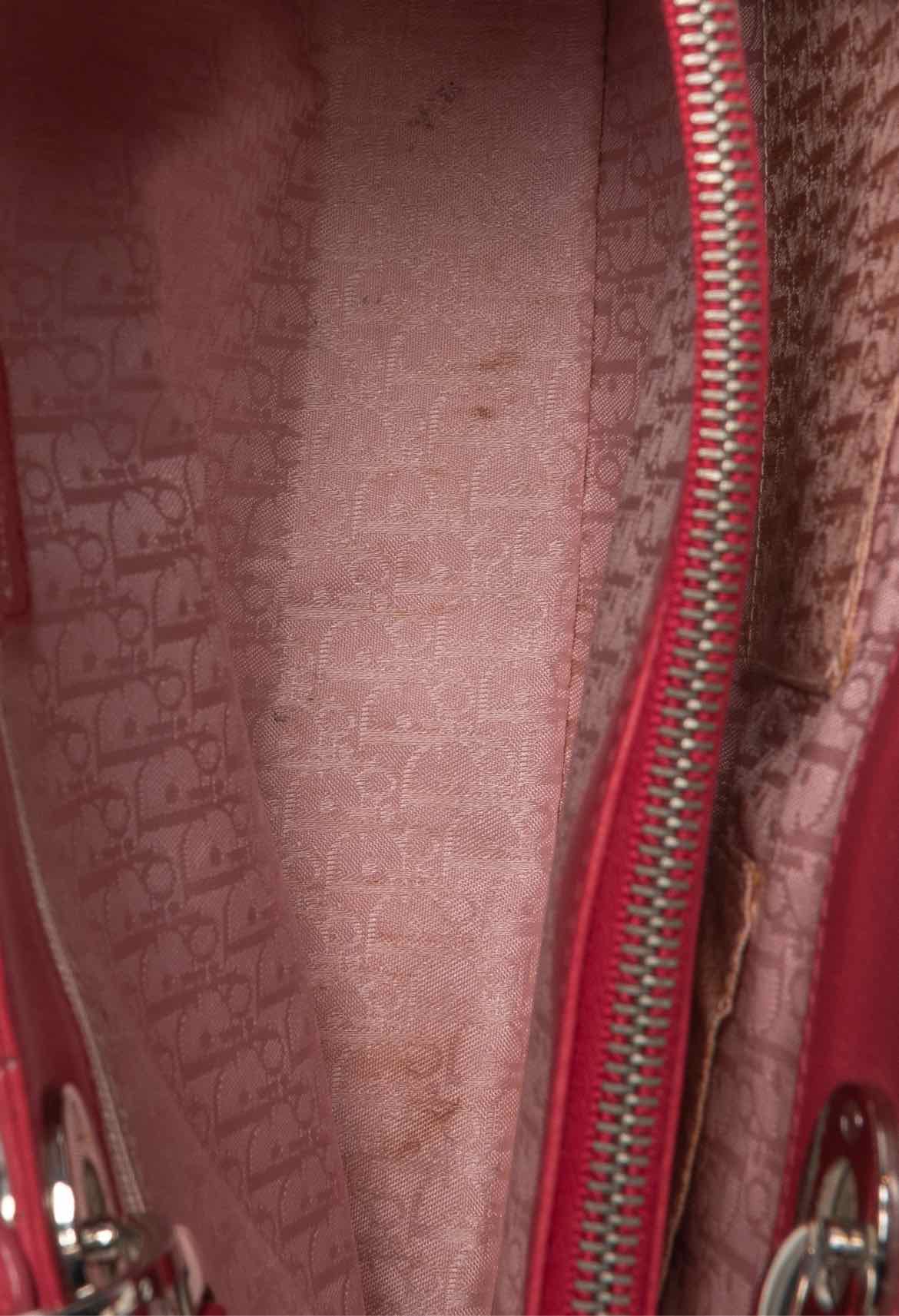 Christian Dior Vintage Lady Dior Cannage Tote - Image 6