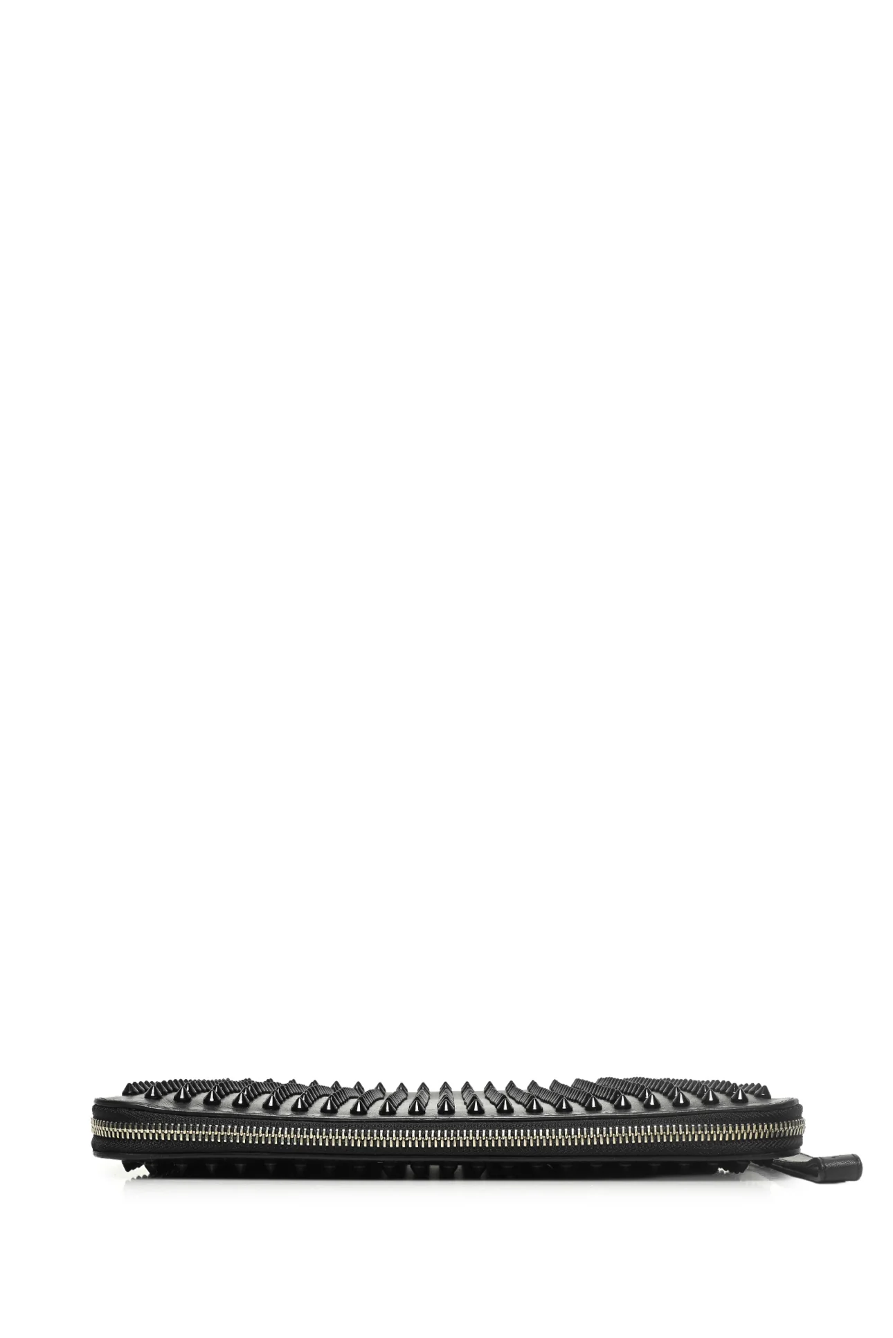 Christian Louboutin Leather Spiked Clutch Wristlet - Image 3