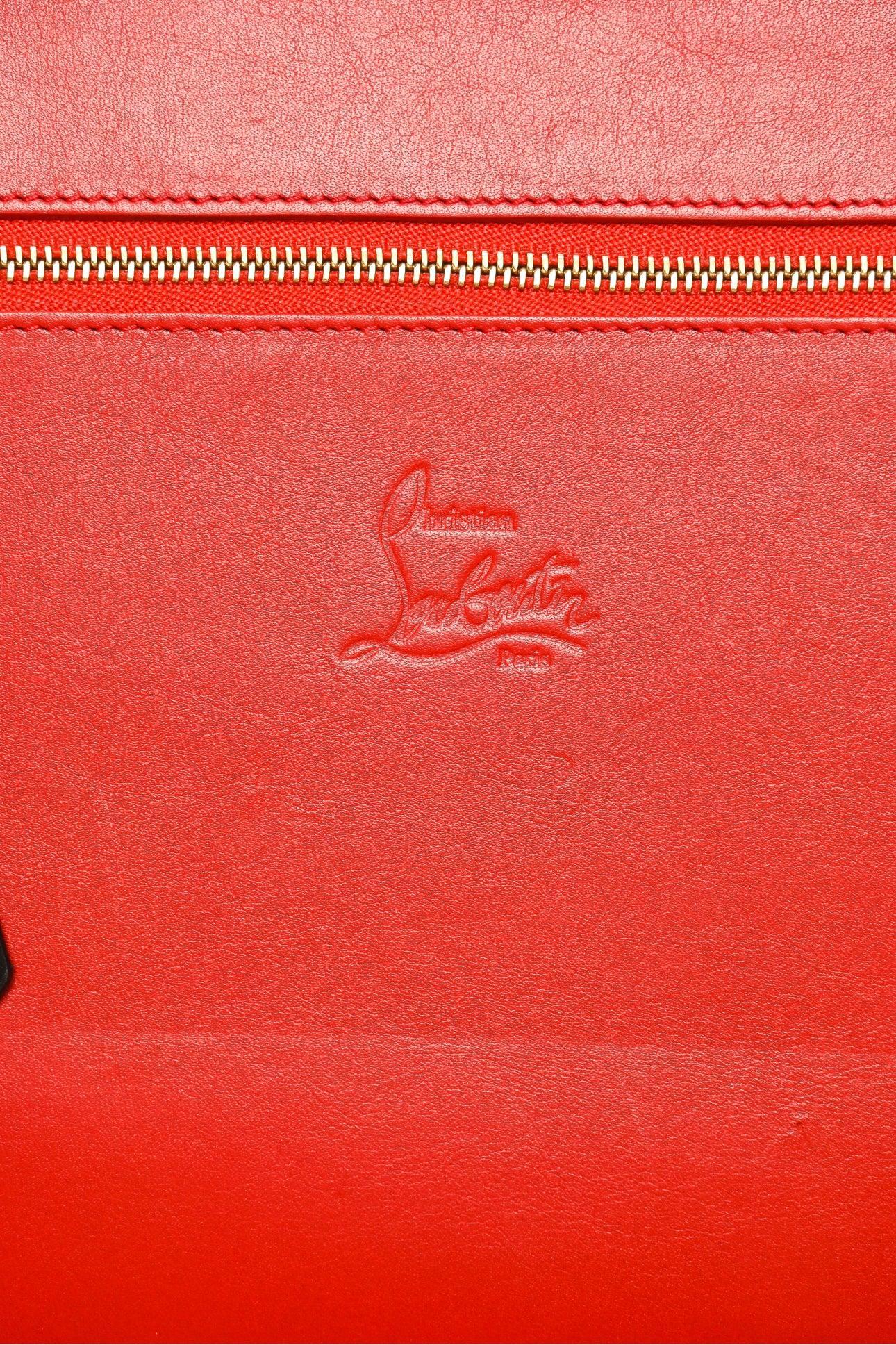 Christian Louboutin Leather Spiked Clutch Wristlet - Image 7