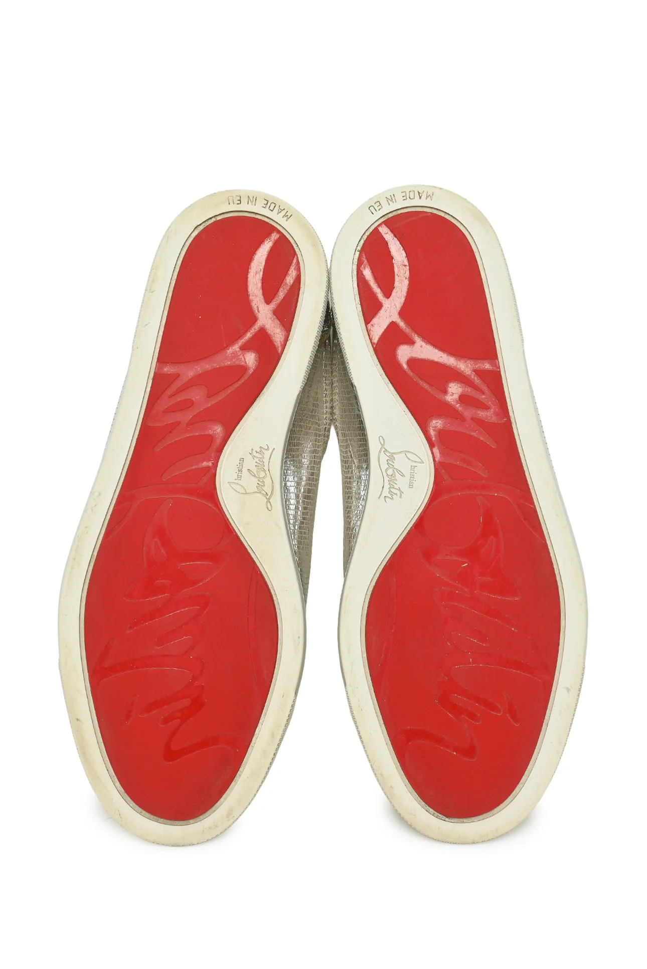 Christian Louboutin Size 36.5 Glitter Disco Seava Sneaker - Image 6