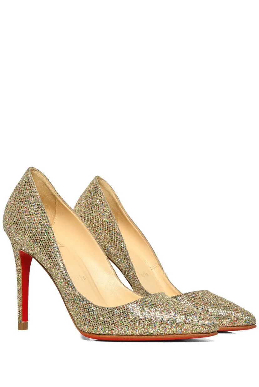 Christian Louboutin Size 36 Glitter York Pigalle Pumps - Image 2