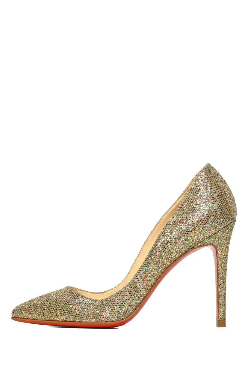 Christian Louboutin Size 36 Glitter York Pigalle Pumps - Image 3