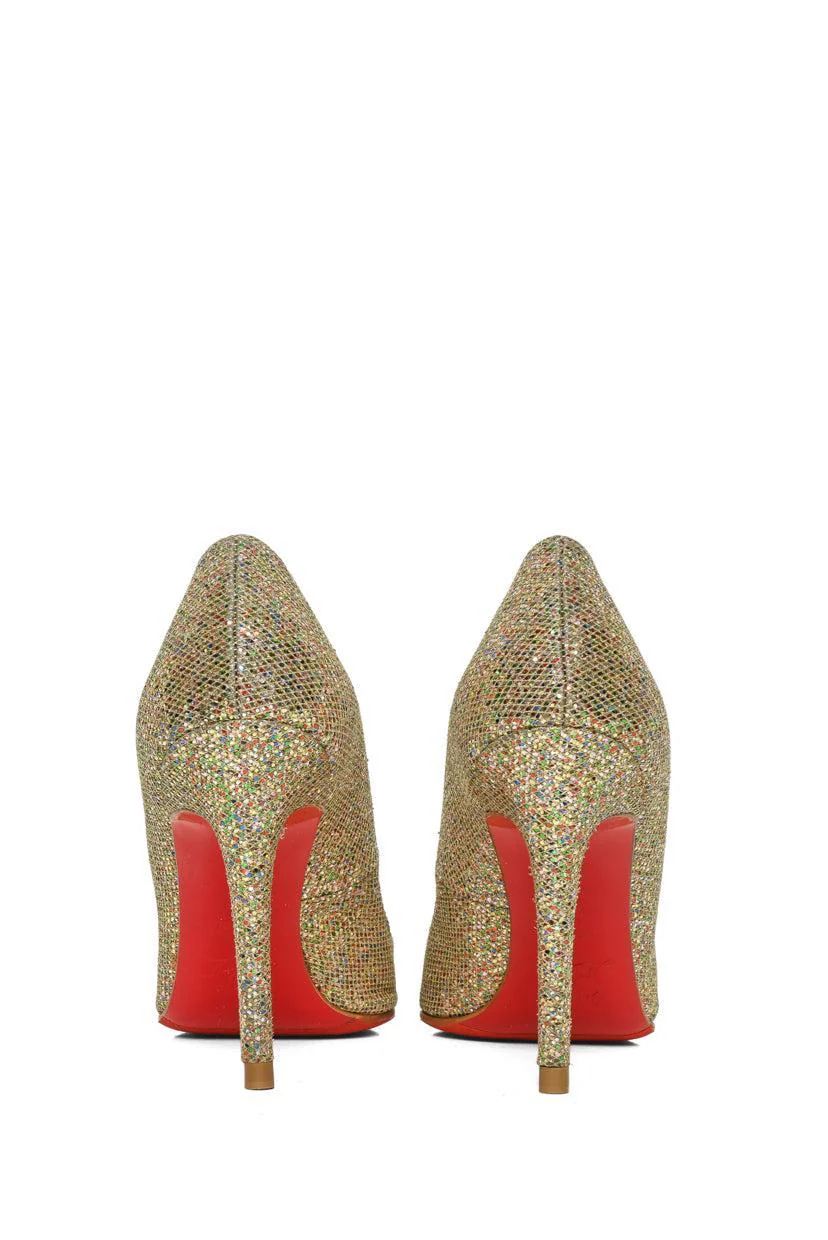 Christian Louboutin Size 36 Glitter York Pigalle Pumps - Image 4