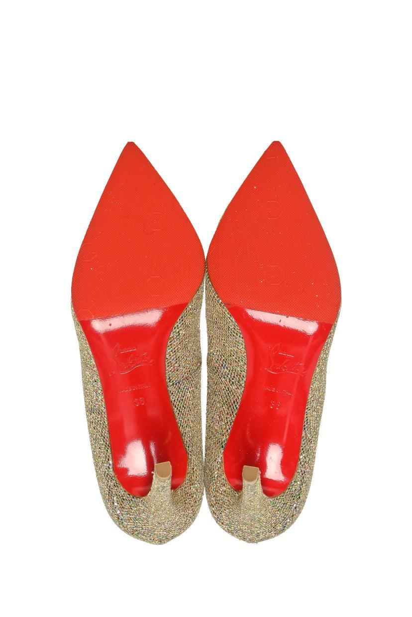 Christian Louboutin Size 36 Glitter York Pigalle Pumps - Image 6