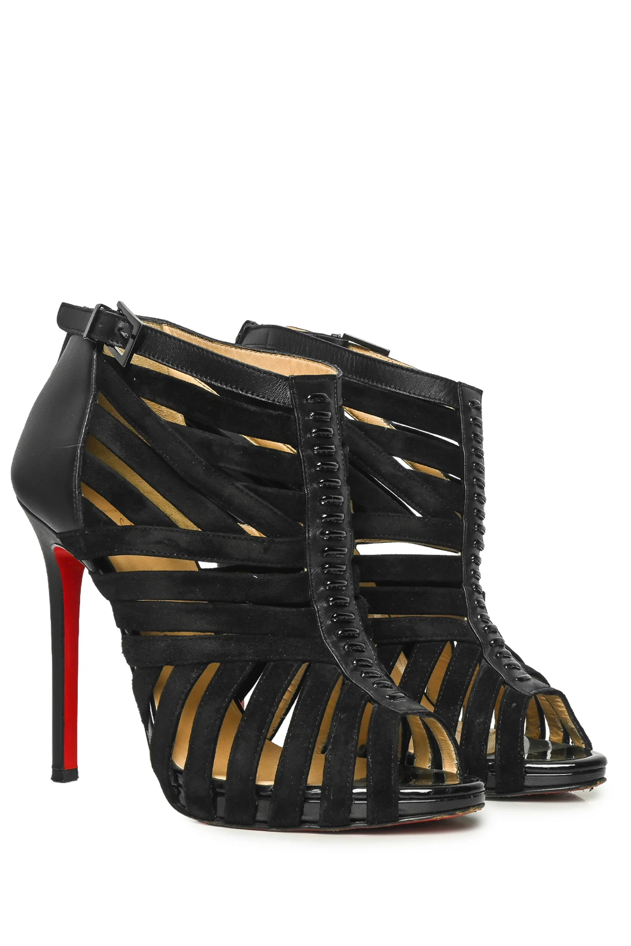 Christian Louboutin Size 38.5 Caged Karina Heeled Sandals - Image 2