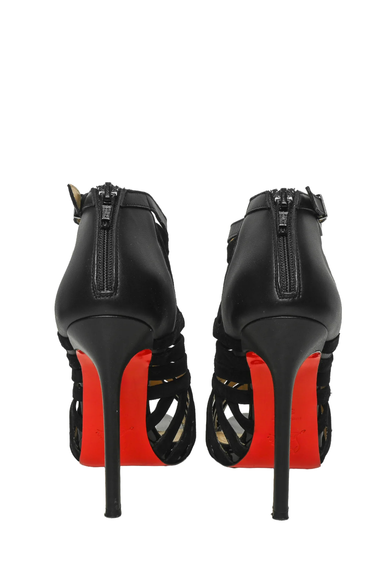 Christian Louboutin Size 38.5 Caged Karina Heeled Sandals - Image 4