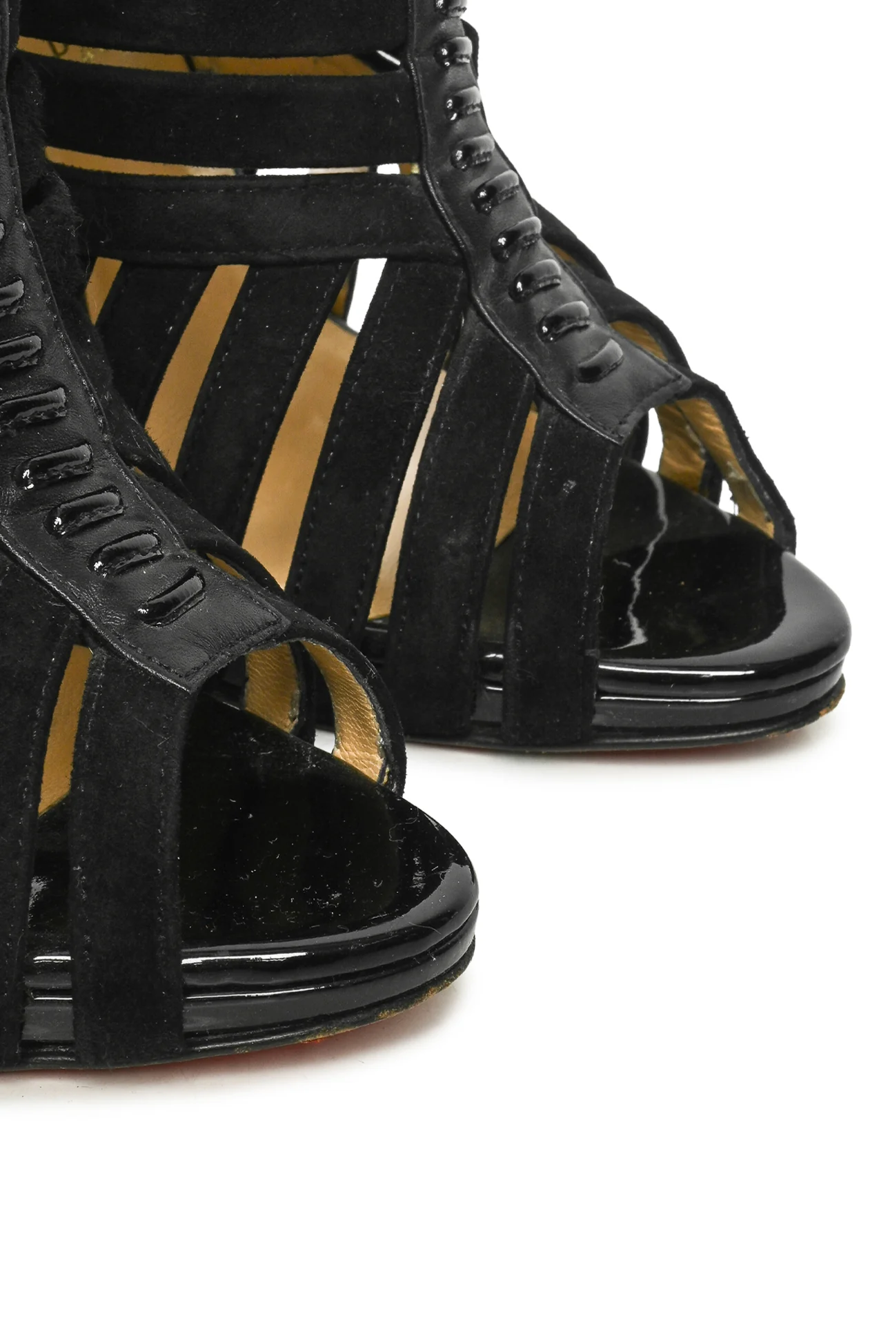 Christian Louboutin Size 38.5 Caged Karina Heeled Sandals - Image 5