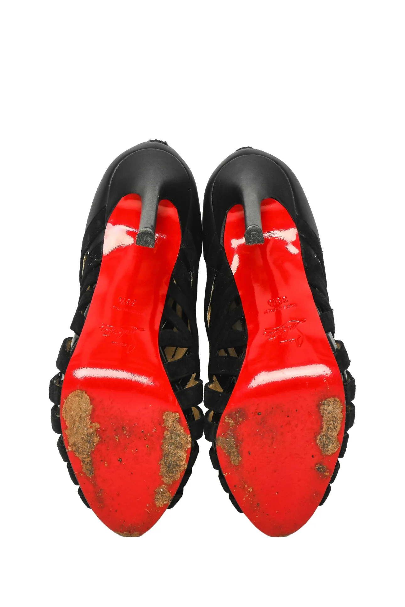 Christian Louboutin Size 38.5 Caged Karina Heeled Sandals - Image 6