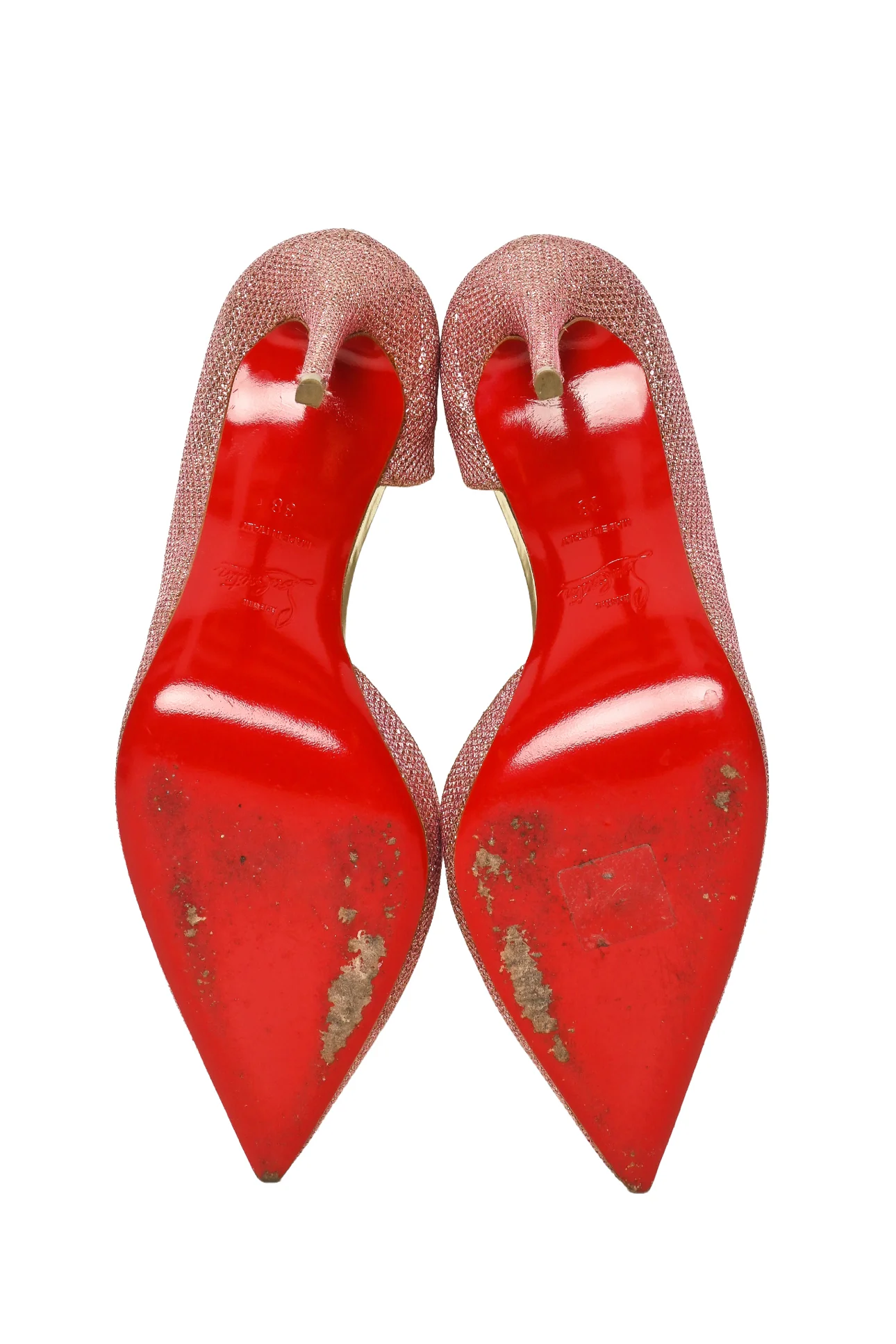 Christian Louboutin Size 38 Glitter So Kate Pumps - Image 6