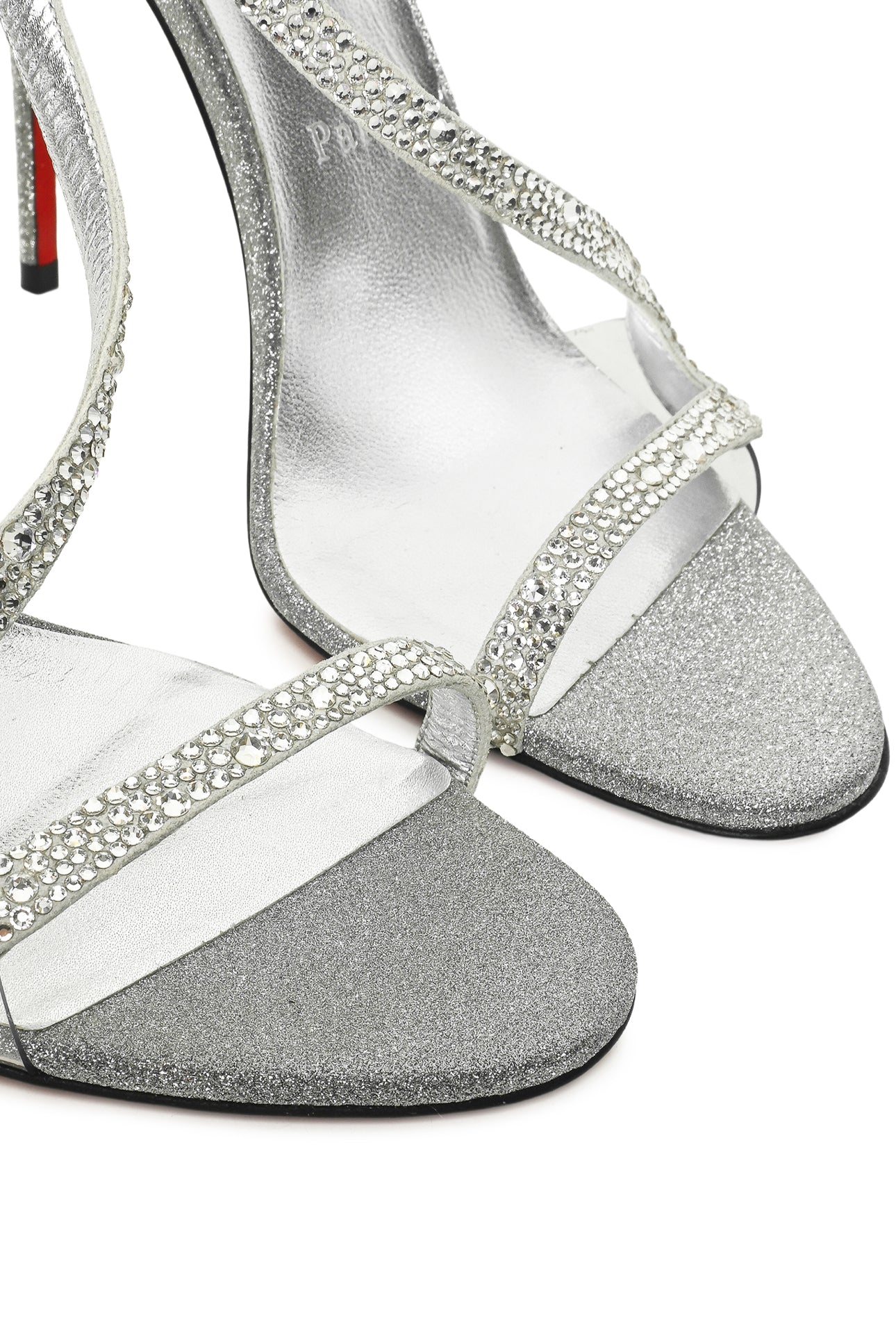 Christian Louboutin Size 39 Glitter Rosaline Strass Sandals - Image 6