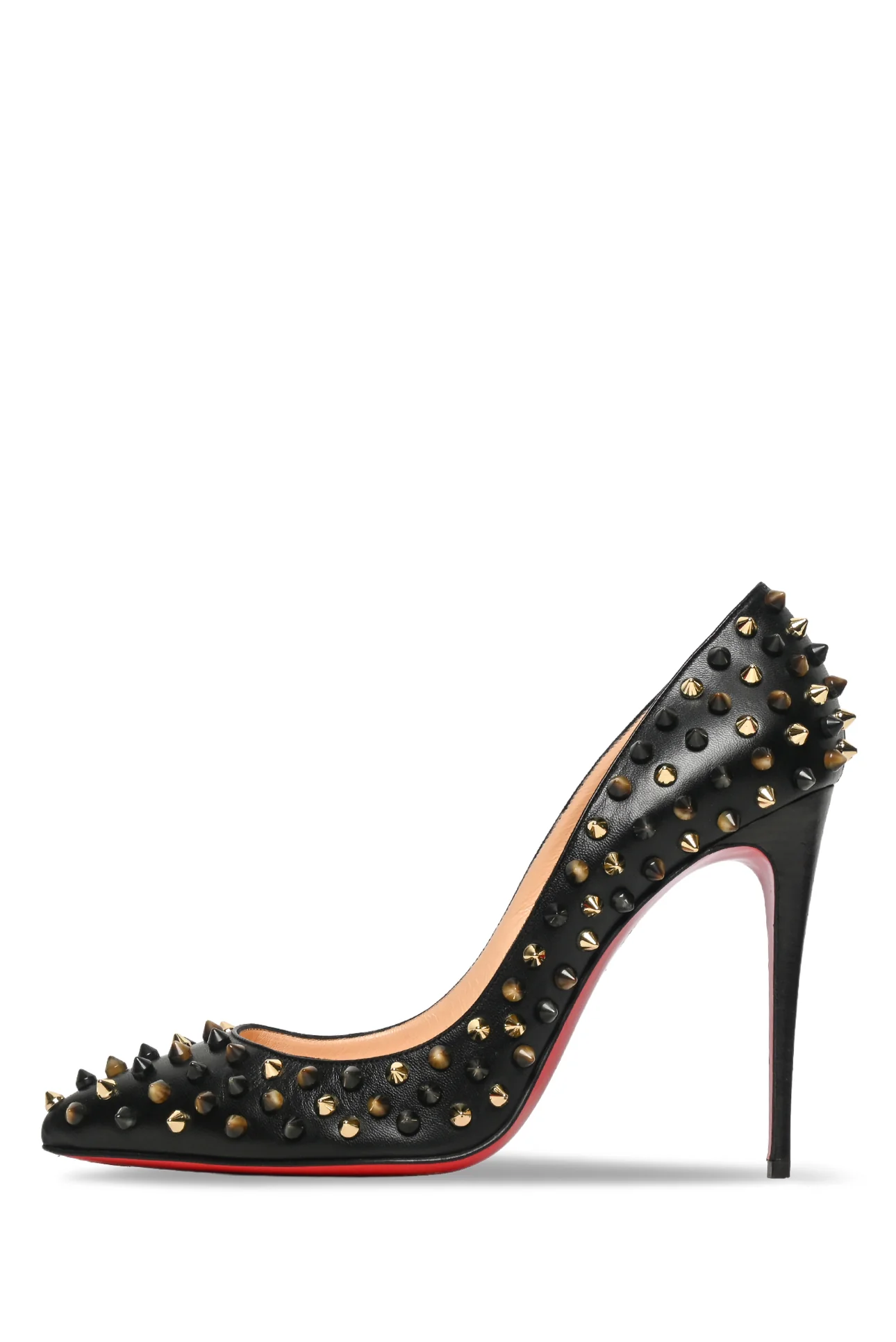 Christian Louboutin Size 40 Pigalle Spikes Nappa Leather Pumps - Image 3
