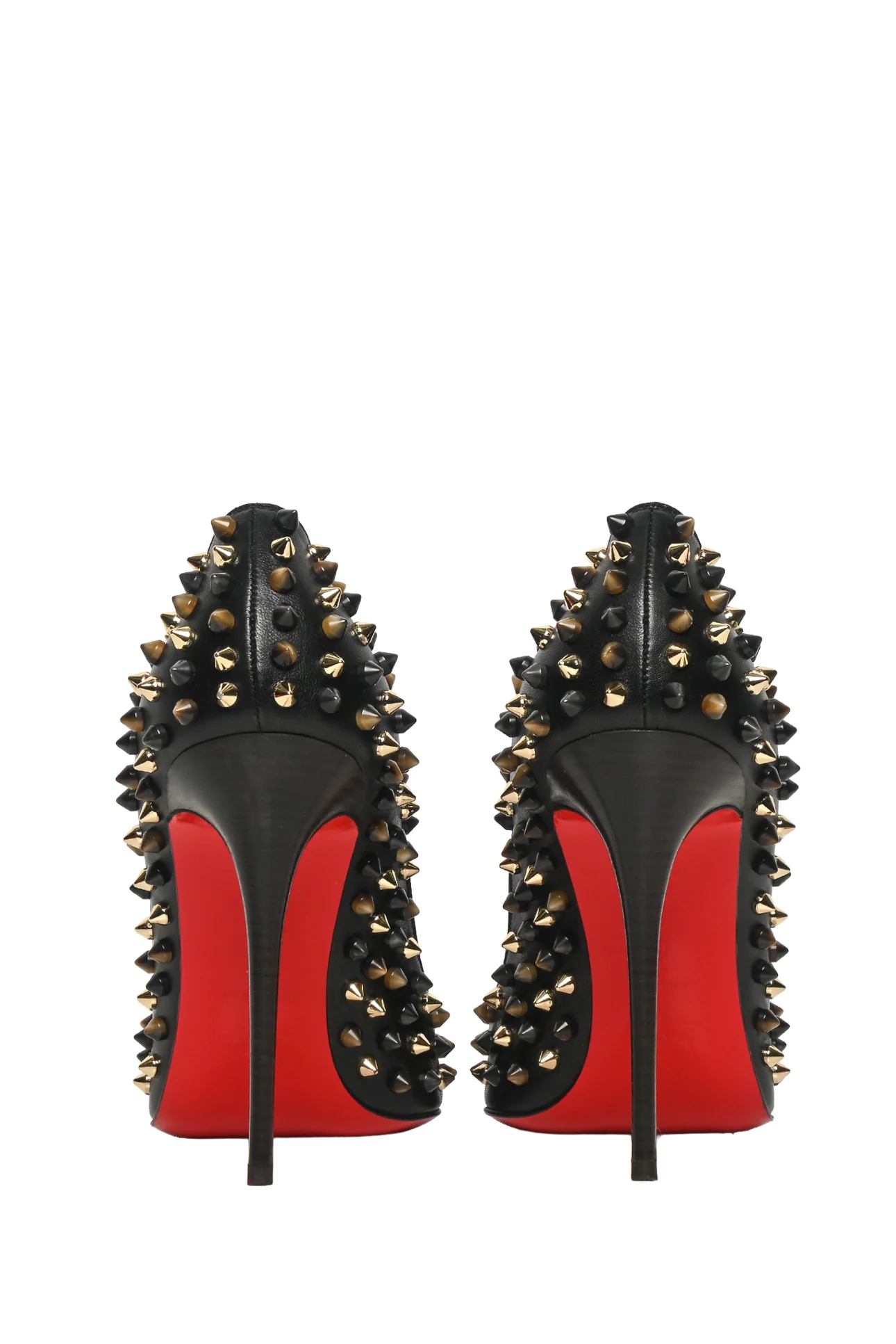 Christian Louboutin Size 40 Pigalle Spikes Nappa Leather Pumps - Image 4