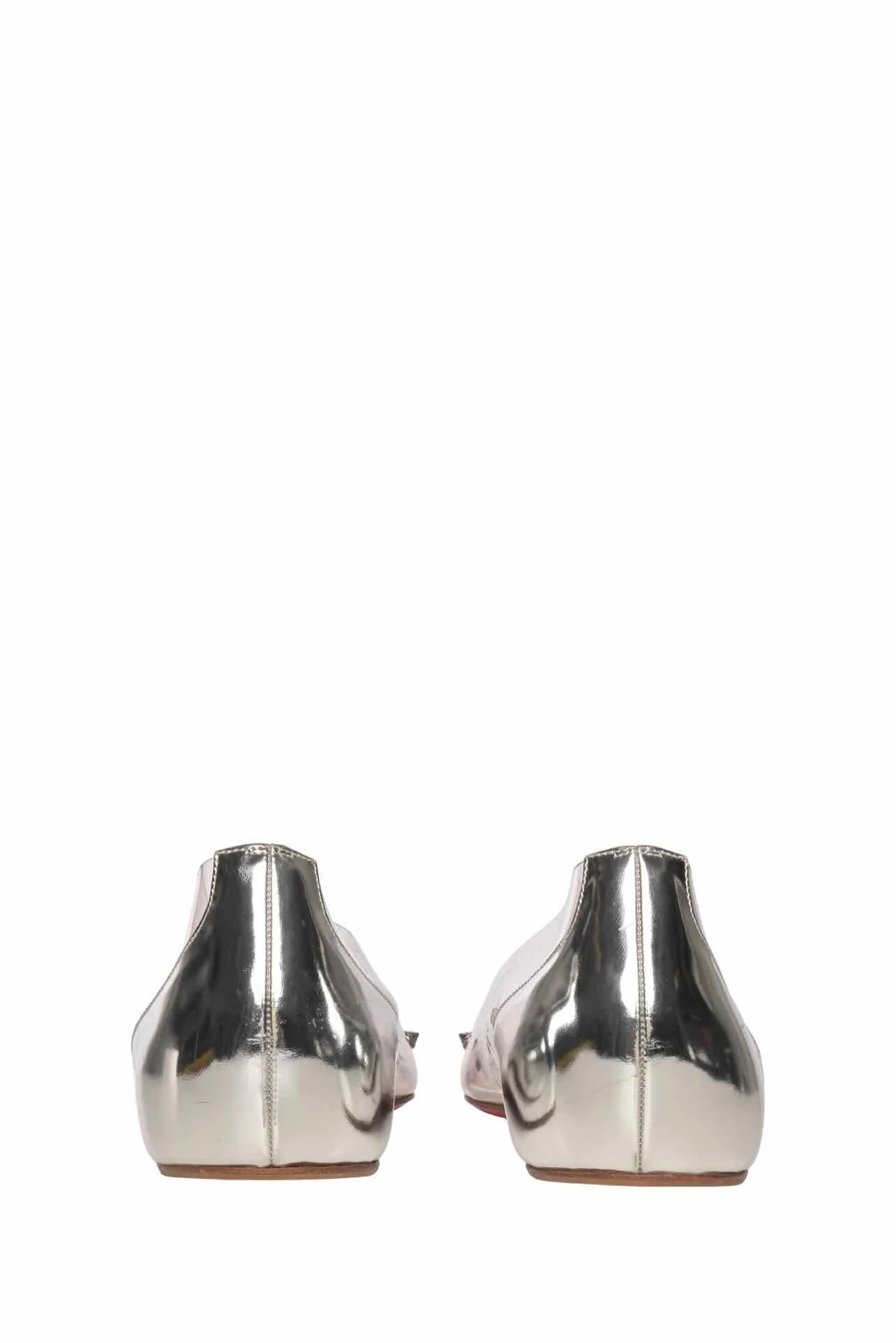 Christian Louboutin Size 41 Collaclou Spiked PVC Point Toe Flats - Image 5