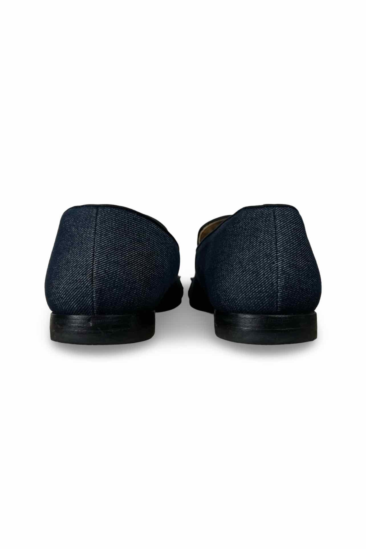 Christian Louboutin Size 45 Men's Denim Loafer - Image 4