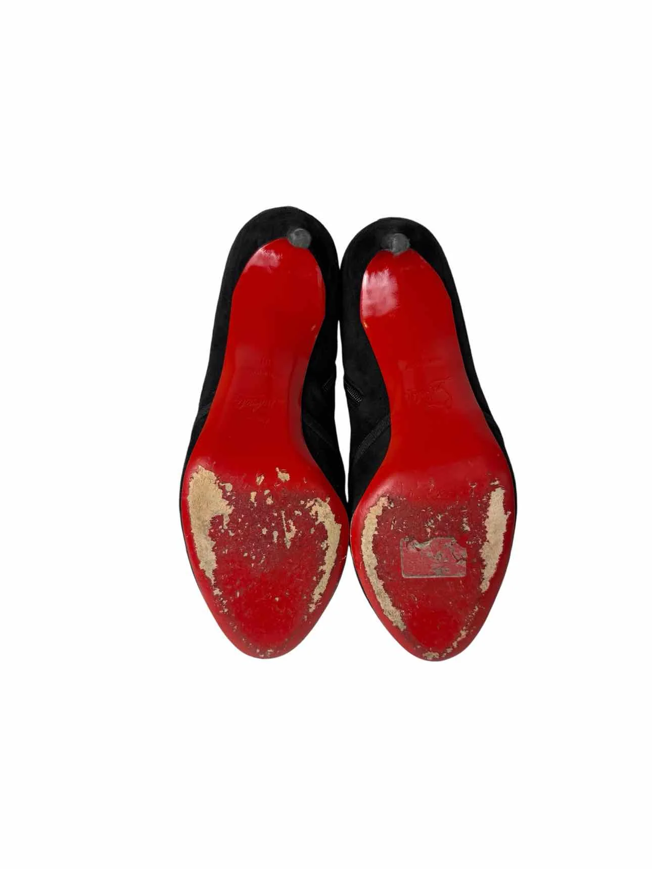 Christian Louboutin Suede Stiletto Size 38 Ankle Boots - Image 5