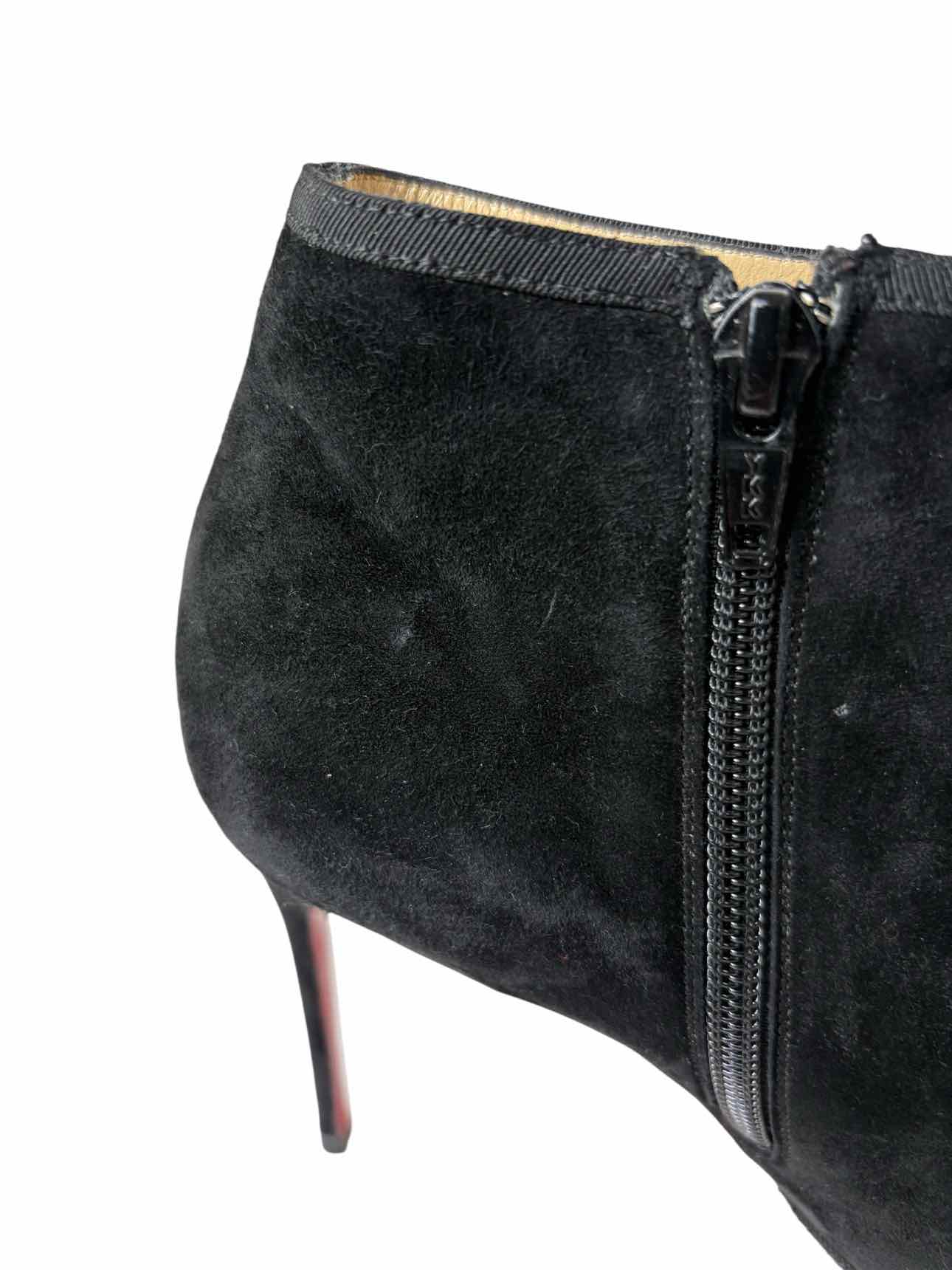 Christian Louboutin Suede Stiletto Size 38 Ankle Boots - Image 9