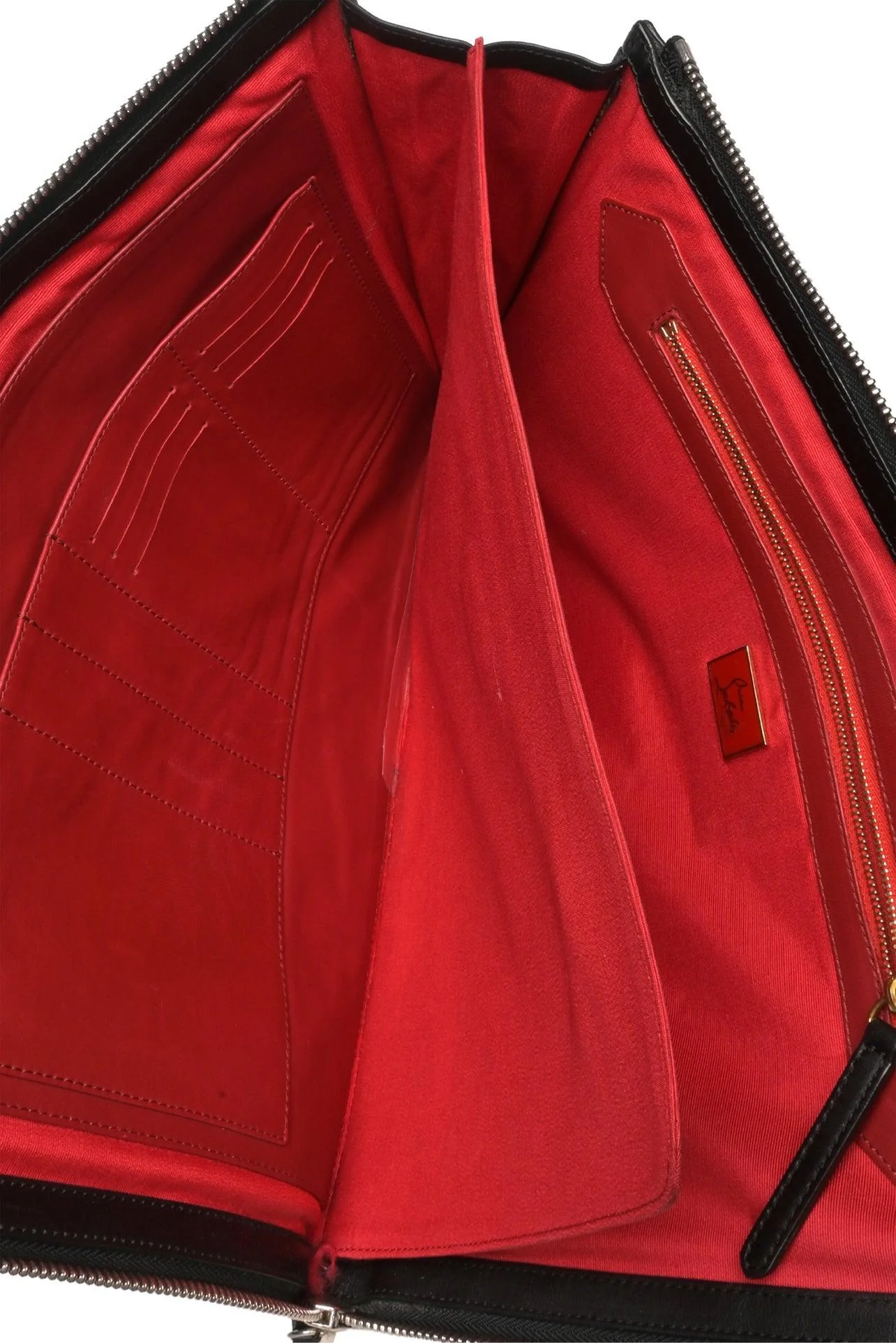 Christian Louboutin Woven Leather Large Pouch - Image 6