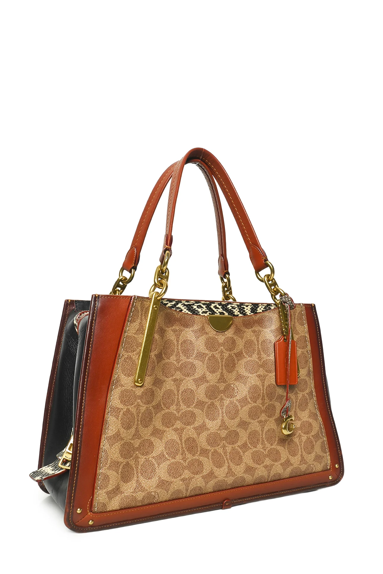 Coach Signature Canvas, Calfskin & Snakeskin Dreamer 36 Tote - Image 2