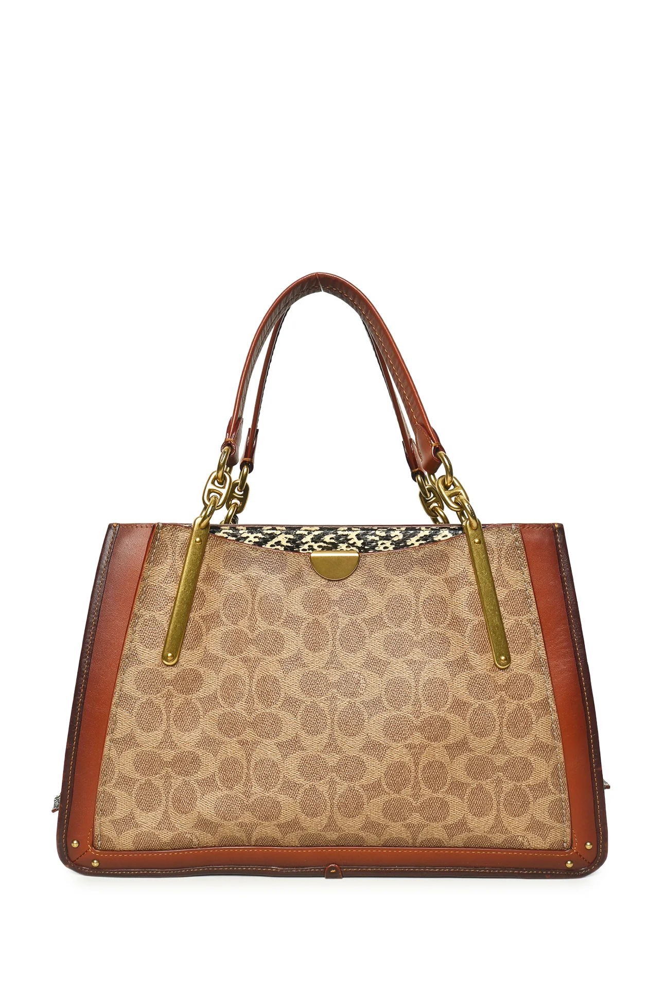 Coach Signature Canvas, Calfskin & Snakeskin Dreamer 36 Tote - Image 3
