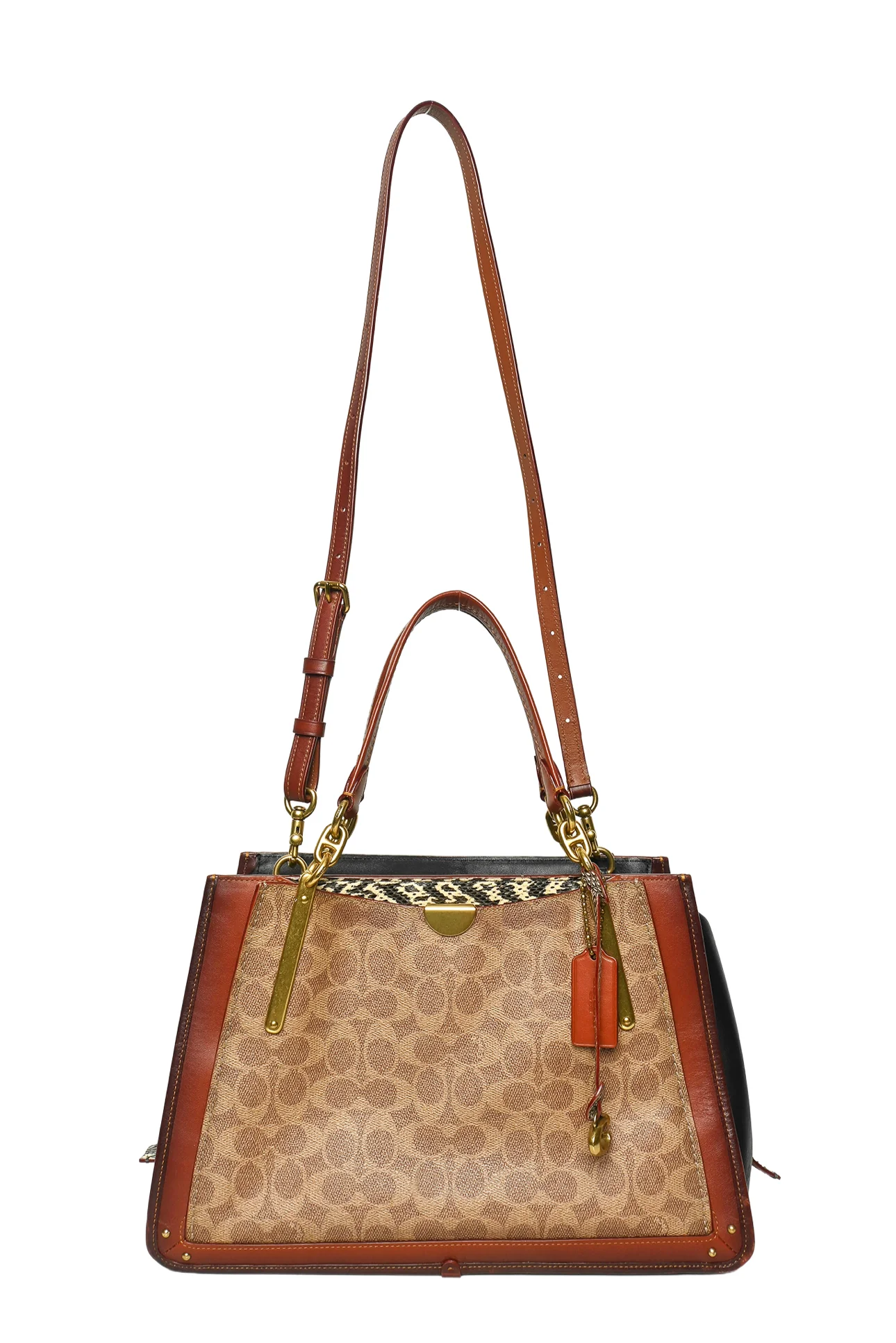 Coach Signature Canvas, Calfskin & Snakeskin Dreamer 36 Tote - Image 5