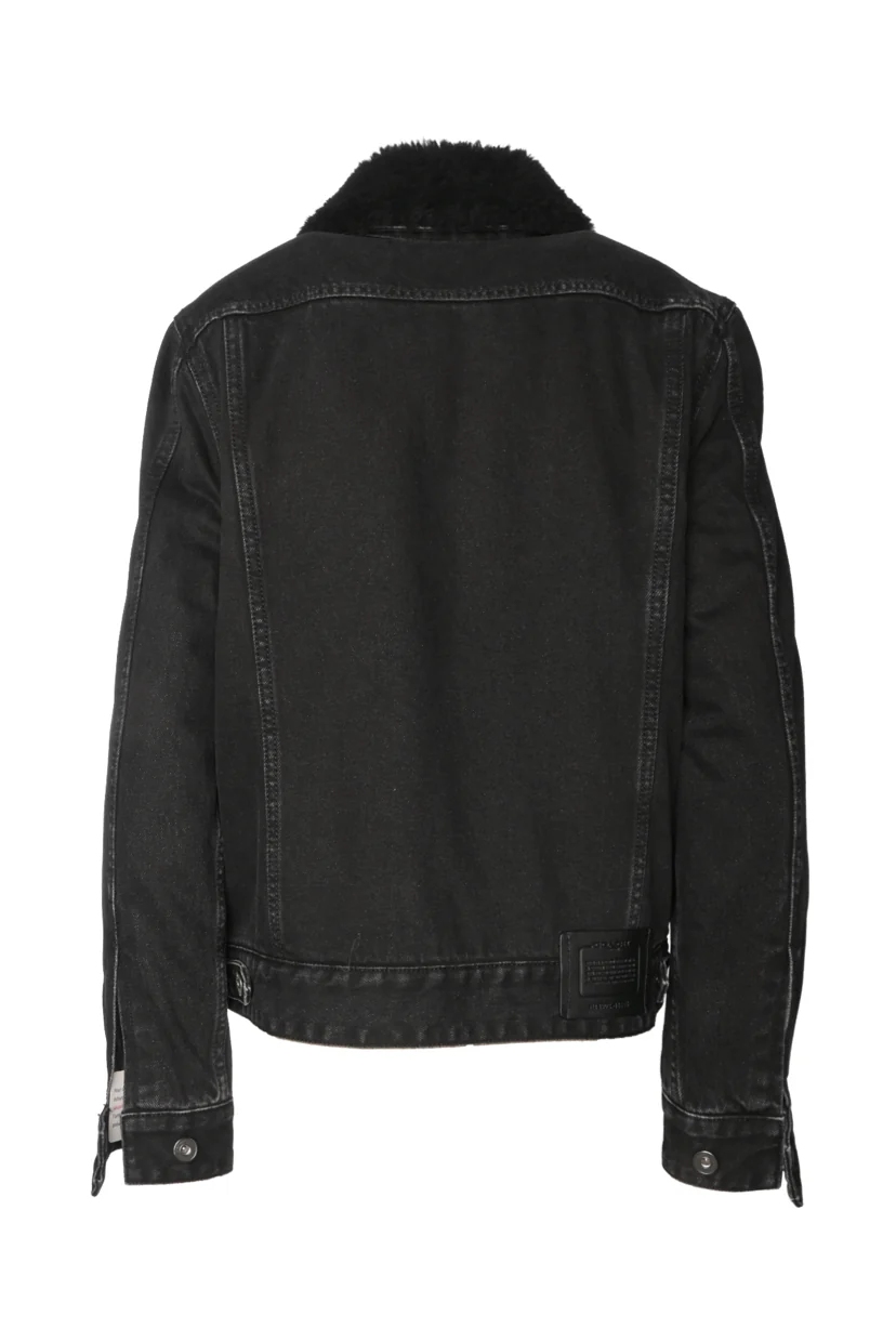 Coach Size XS Men's Sherpa Lined Denim Jacket - Image 2