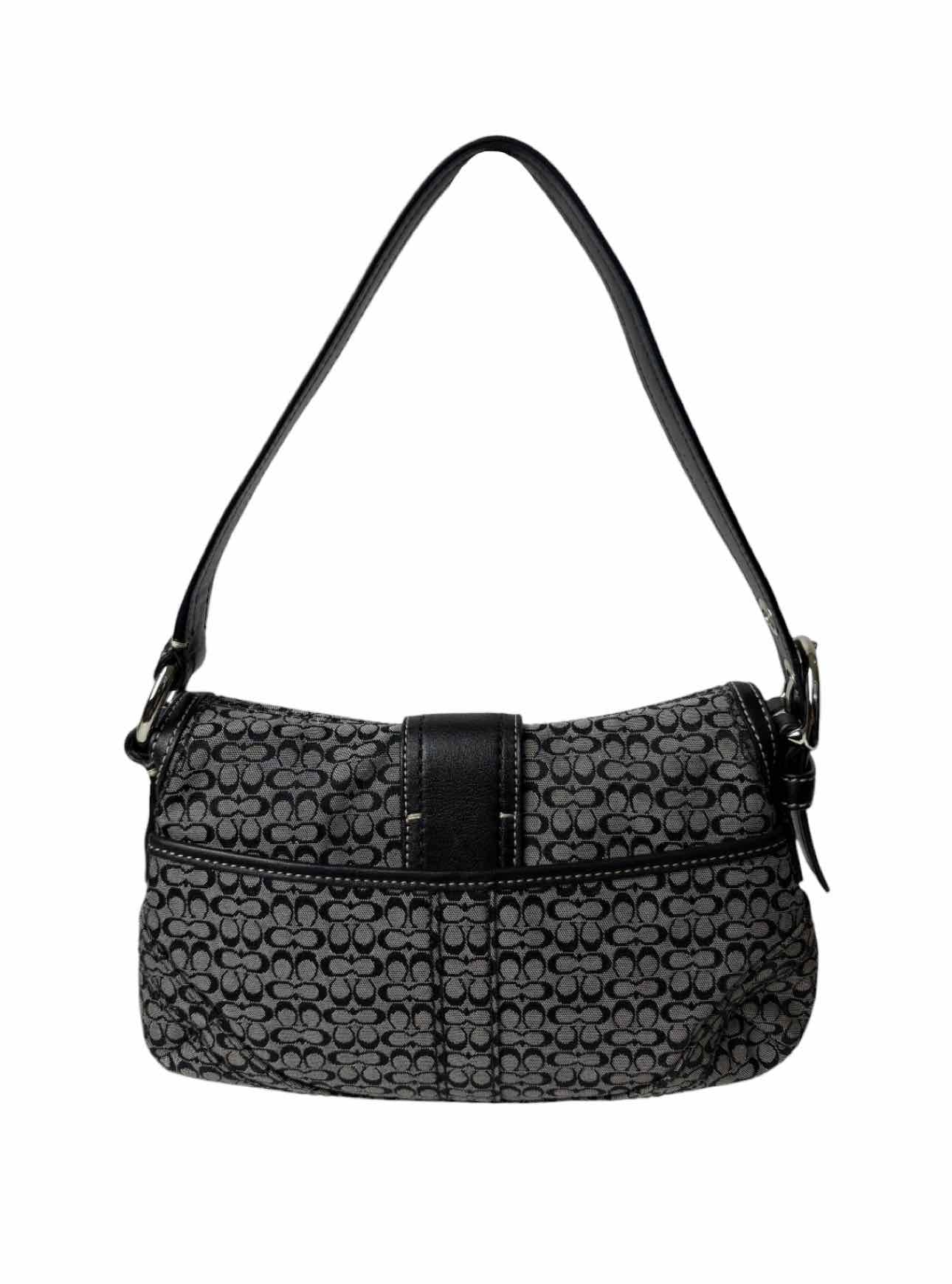 Coach Vintage Signature Sufflette Cloth Purse - Image 3