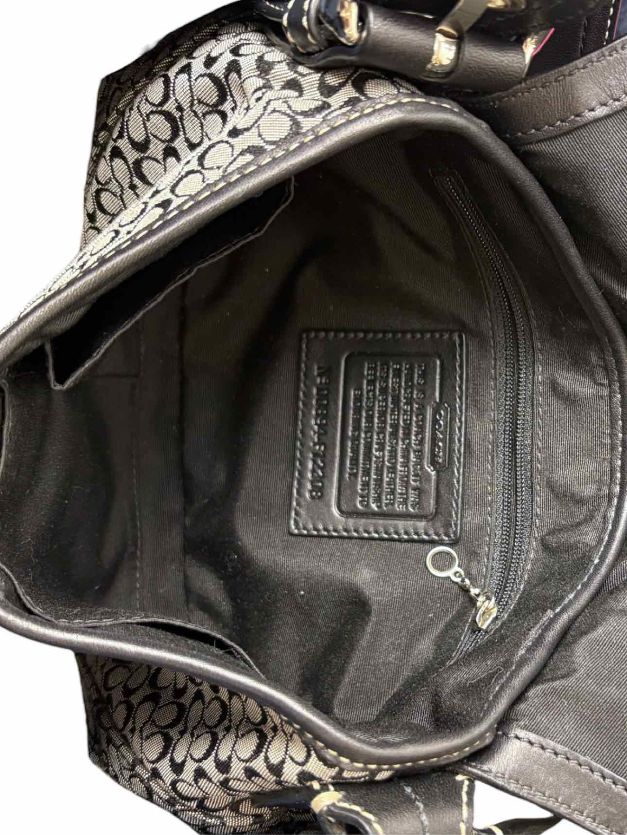 Coach Vintage Signature Sufflette Cloth Purse - Image 6