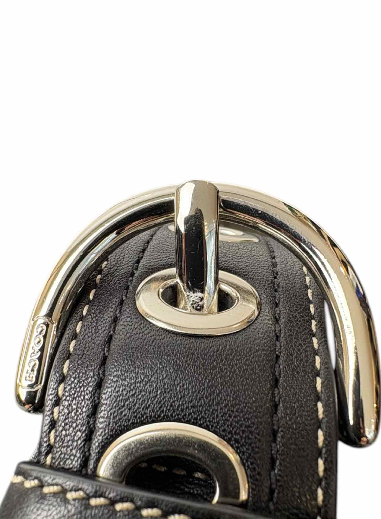 Coach Vintage Signature Sufflette Cloth Purse - Image 8