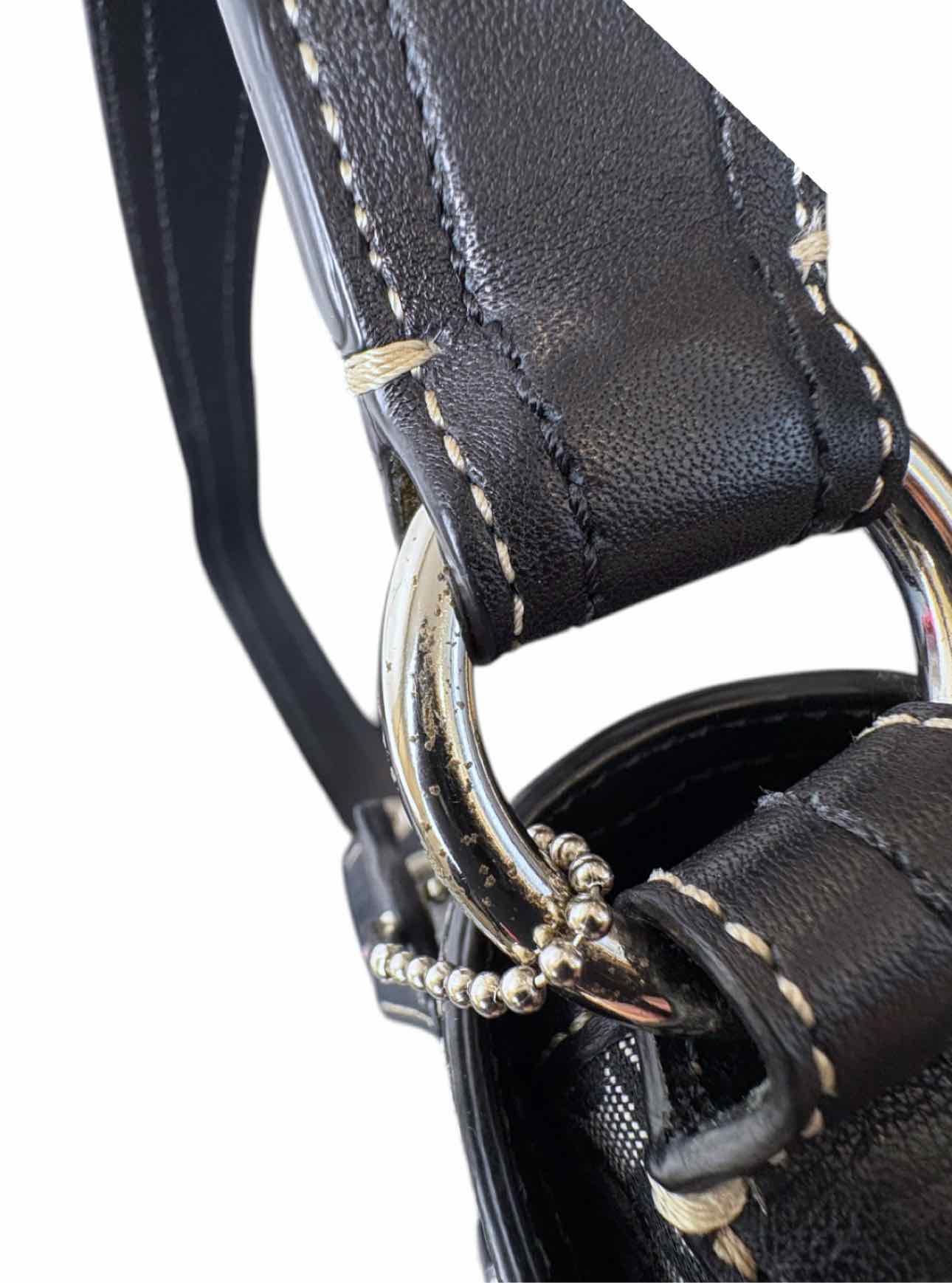 Coach Vintage Signature Sufflette Cloth Purse - Image 9