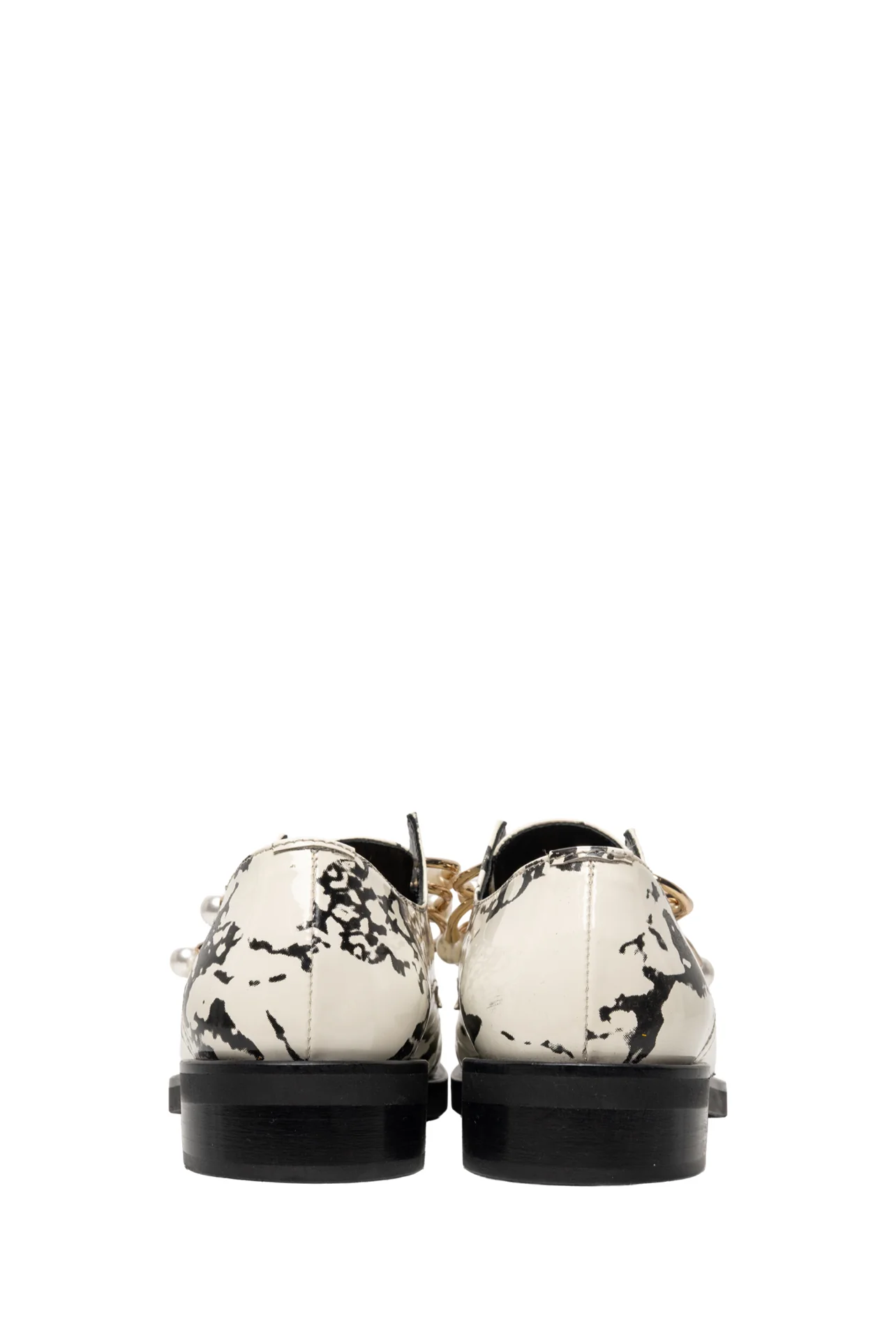 Coliac Size 37 Marble Pierced Slip On Oxford Flats - Image 5