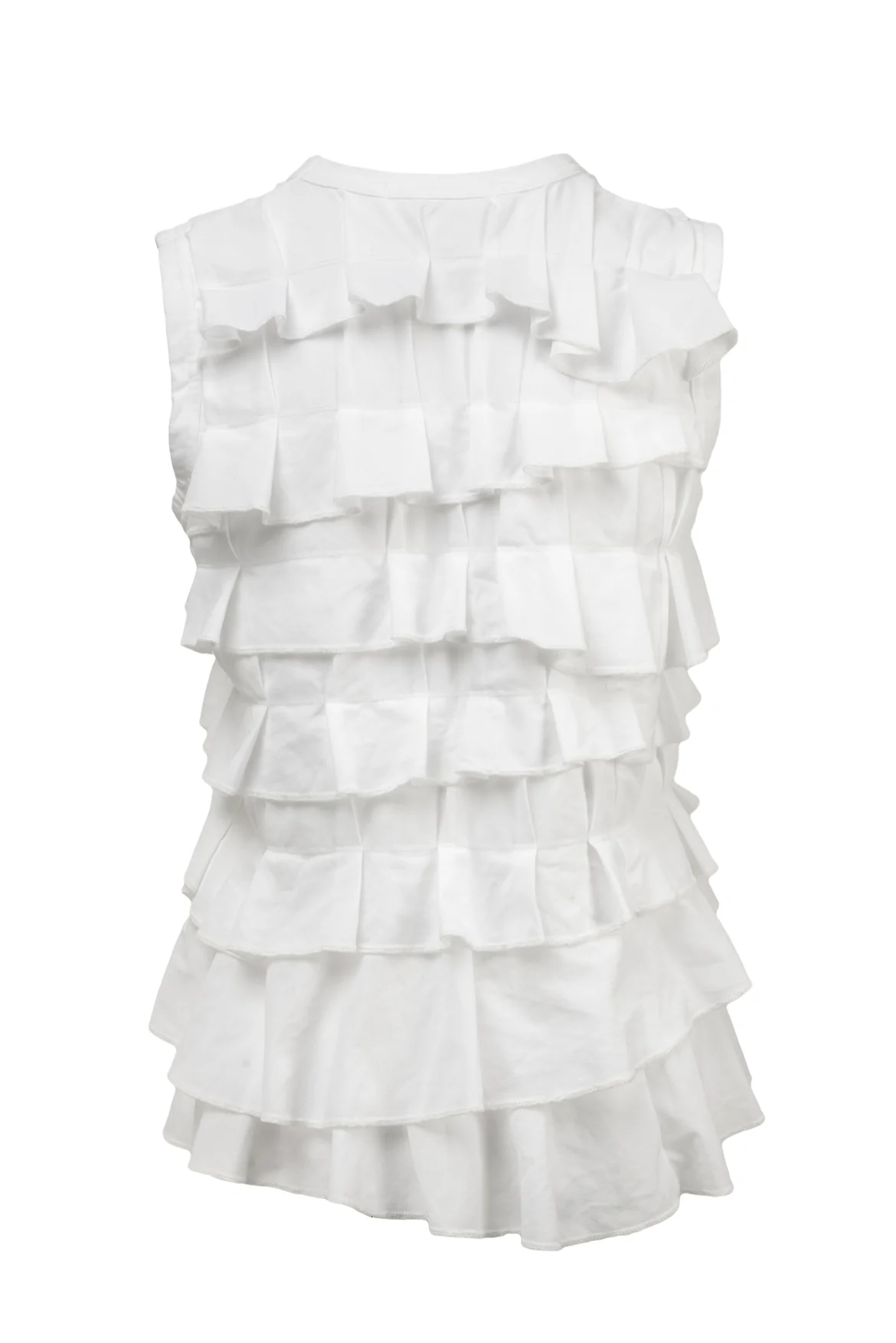Comme Des Garcons Size M Tiered Ruffle Tank Top - Image 2